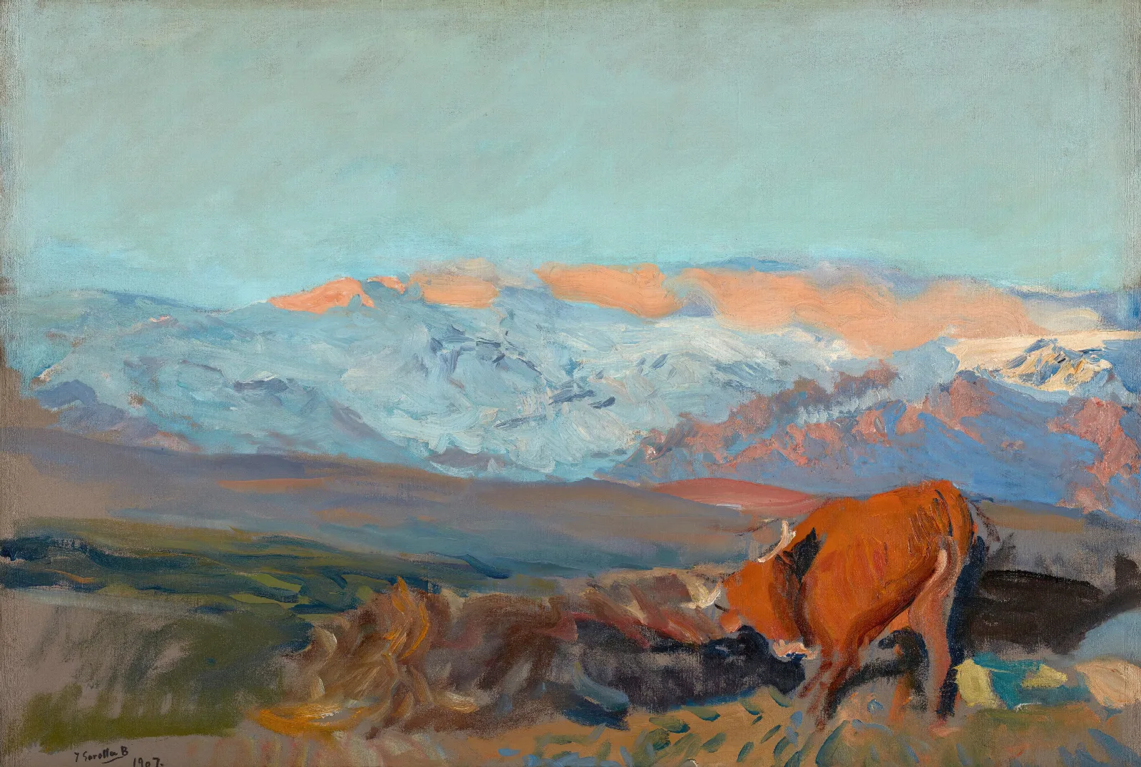 Las Zorreras Sierra De Guadarrama Wall Art by Joaquín Sorolla - Canvas Print