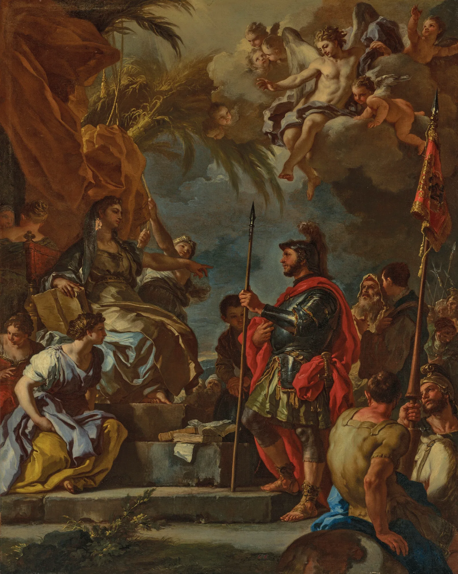 Deborah And Barak Wall Art by Francesco Solimena - Canvas Print