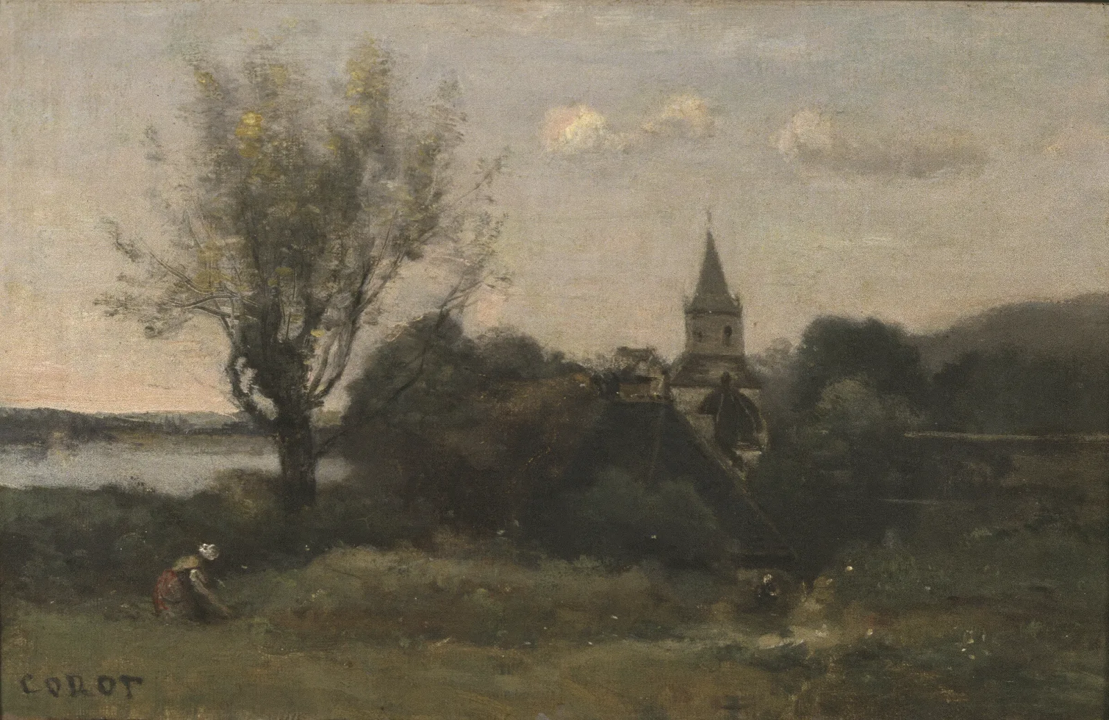 Ennery Near Auvers Wall Art by Jean-Baptiste-Camille Corot - Canvas Print