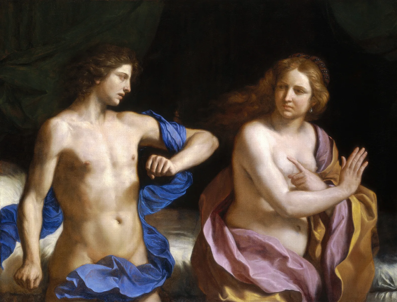 Amnon And Tamar Wall Art by Guercino - Canvas Print