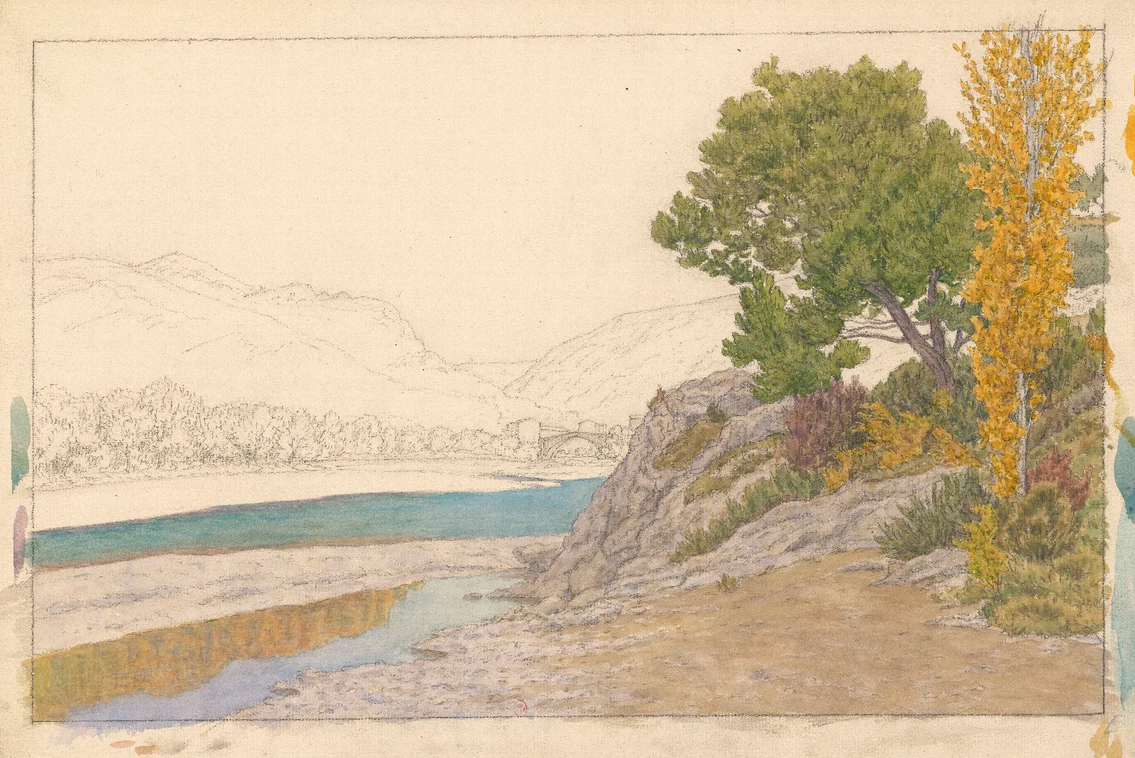 Buis Les Baronnies Louveze Wall Art by Henri Rivière - Canvas Print