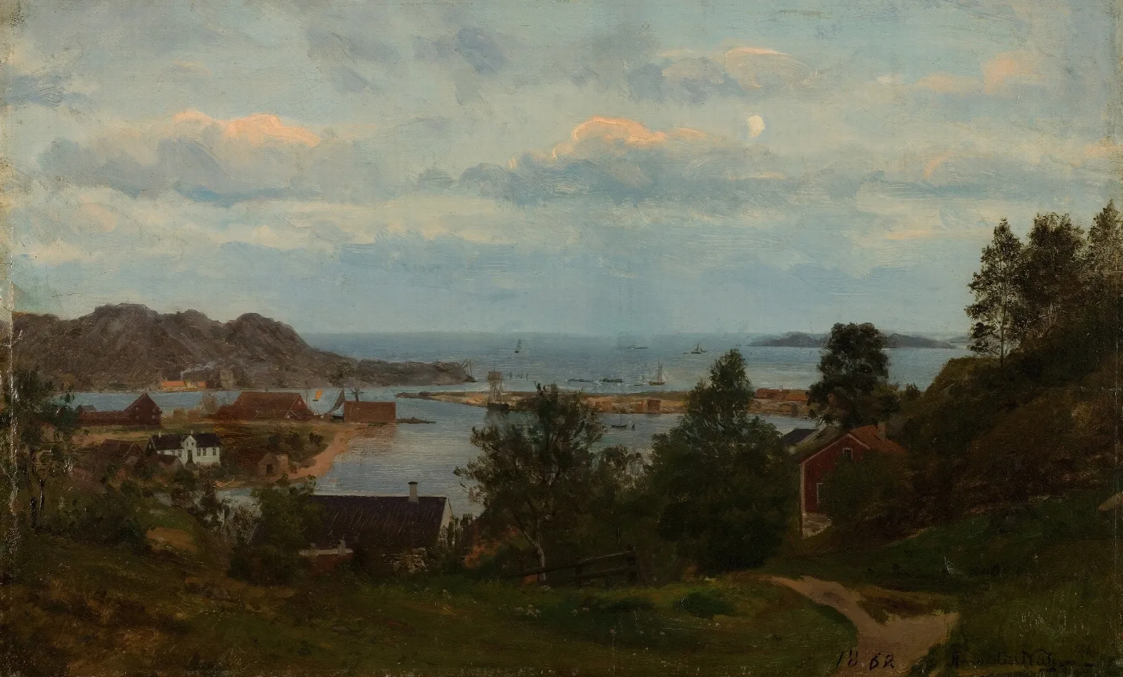 Parti Fra Mandal Oxevolden Wall Art by Amaldus Nielsen - Canvas Print