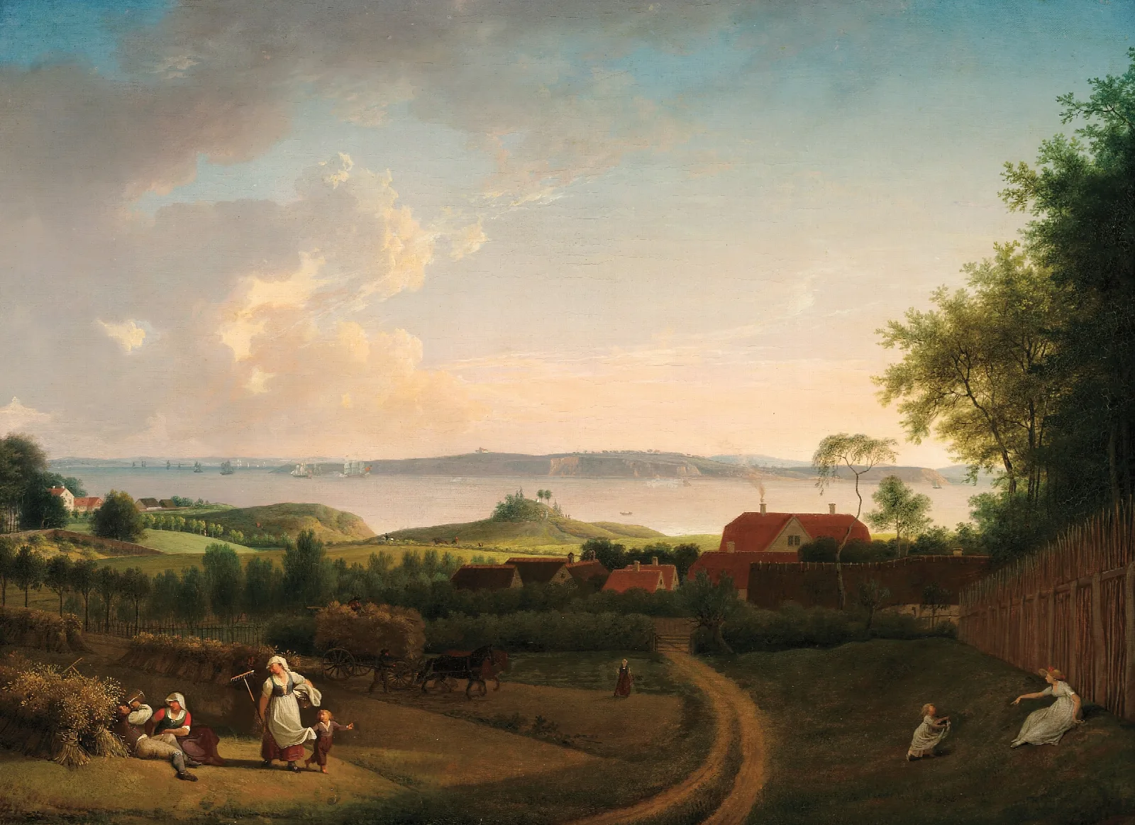 Landscape By The Sound Wall Art by Jens Juel - Canvas Print
