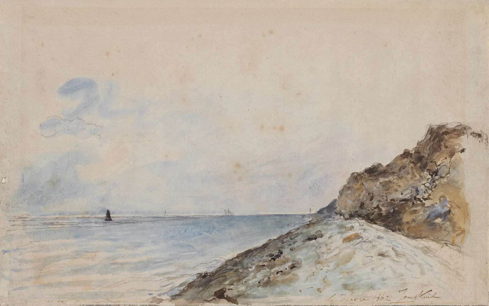 Le Havre 4 Wall Art by Johan Barthold Jongkind - Canvas Print