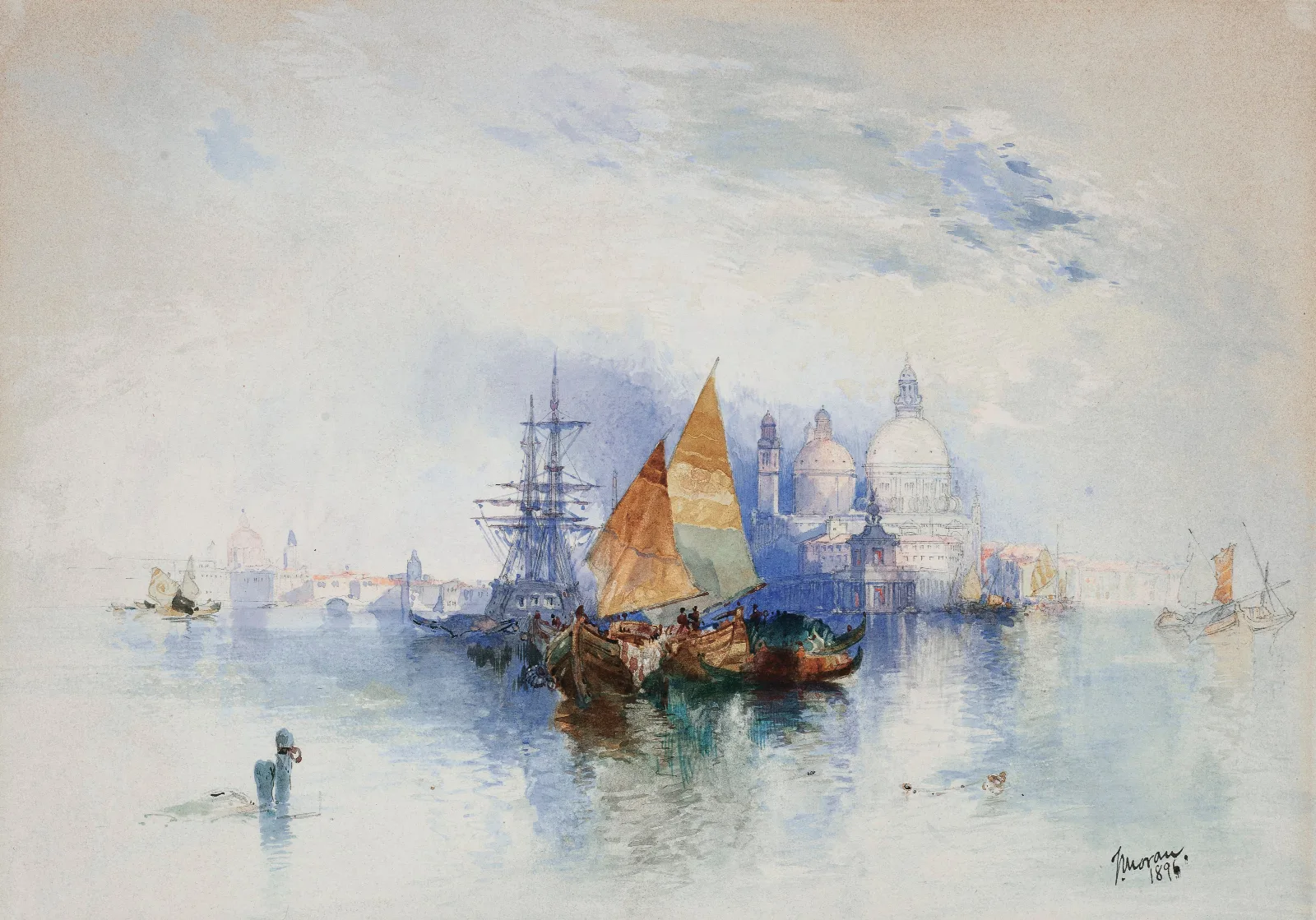 Venice 9 Wall Art by Thomas Moran - Canvas Print
