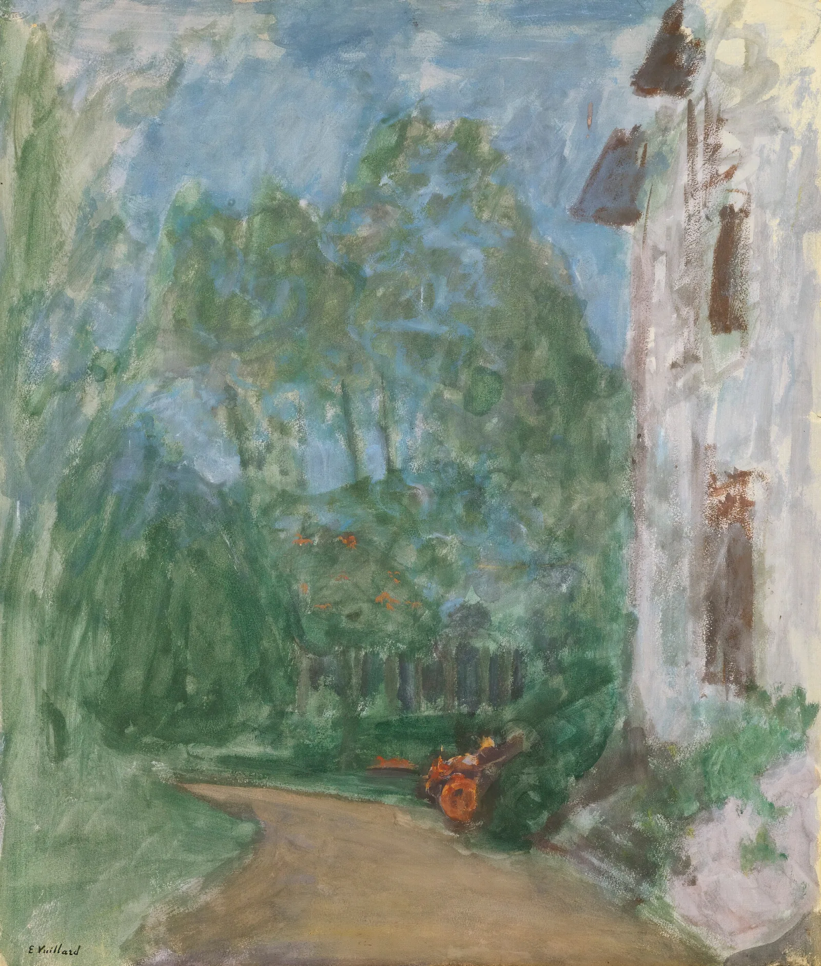Le Chemin Devant La Maison Wall Art by Édouard Vuillard - Canvas Print