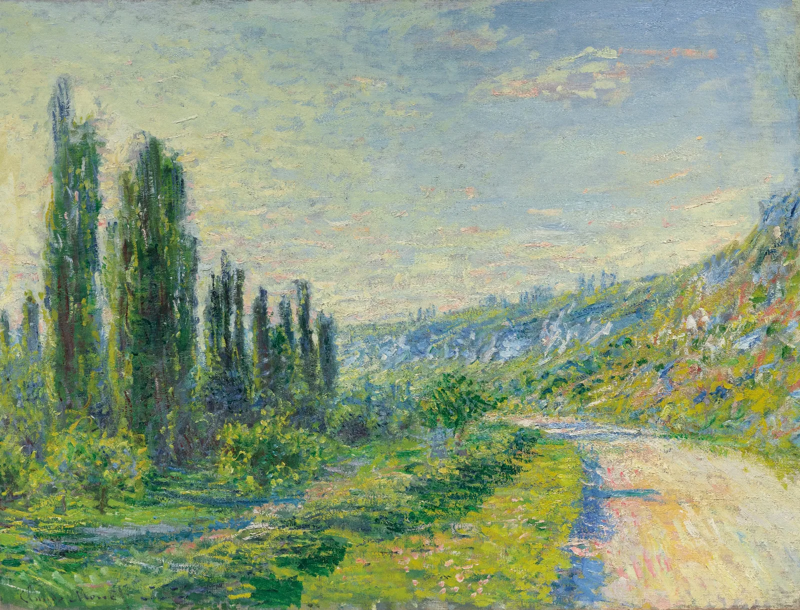 La Route De Vetheuil Wall Art by Claude Monet - Canvas Print