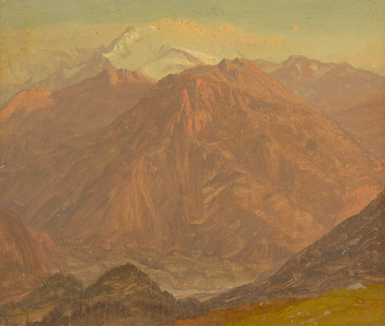 Colombia Or Ecuador Mountains Wall Art by Frederic Edwin Church - Canvas Print