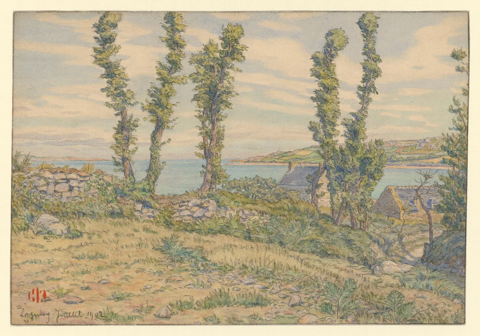 Loguivy 20 Wall Art by Henri Rivière - Canvas Print