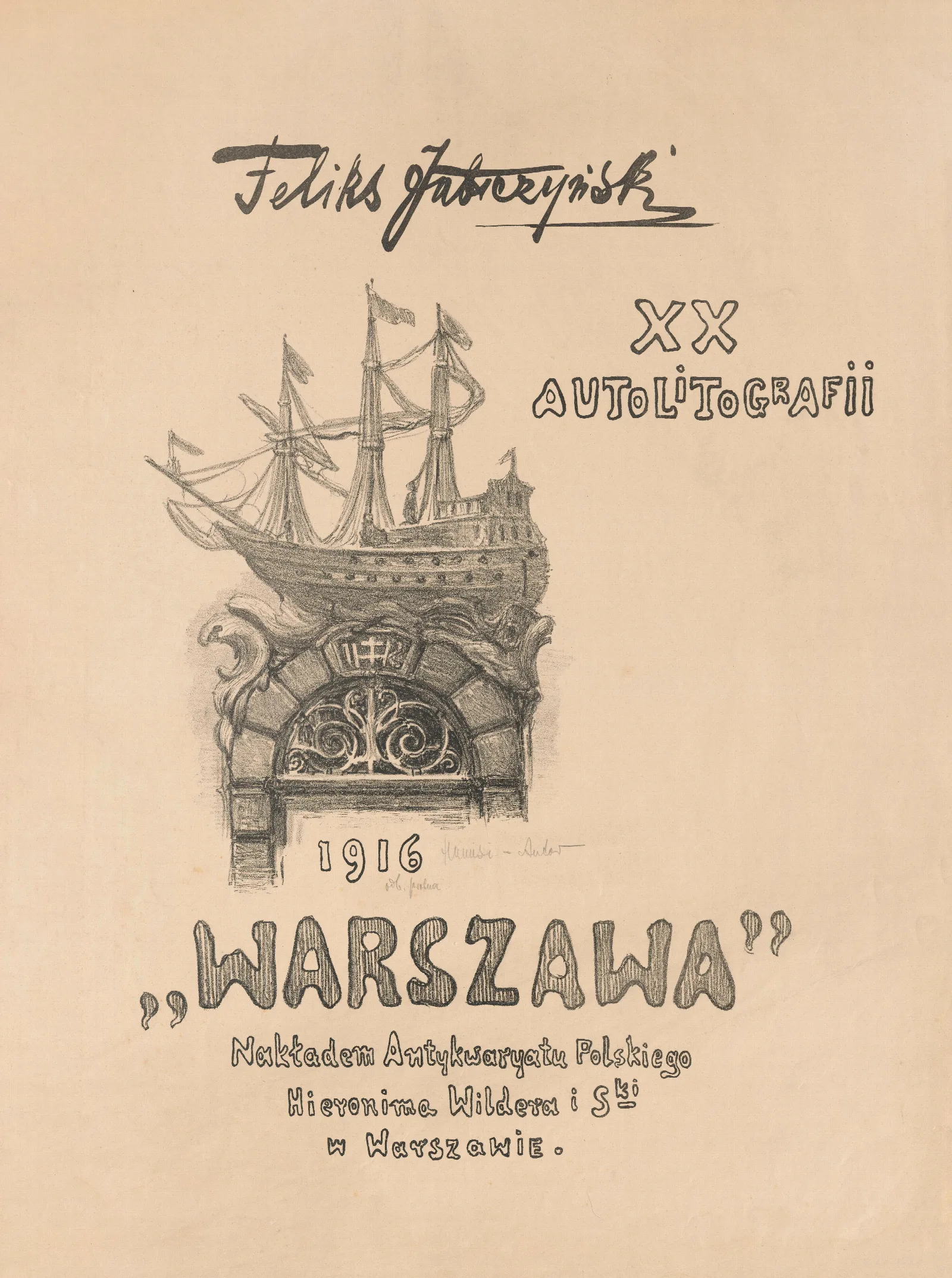 Title Page 14 Wall Art by Feliks Jabłczyński - Canvas Print