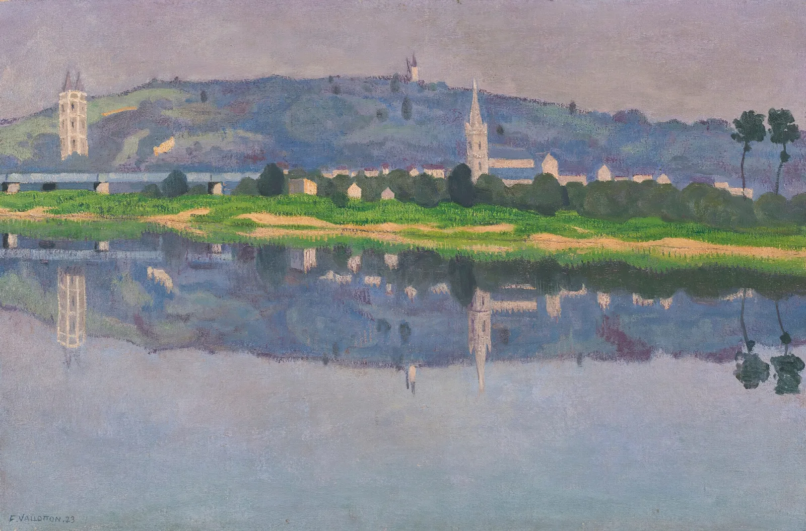 Oudon Sur Loire Wall Art by Félix Vallotton - Canvas Print