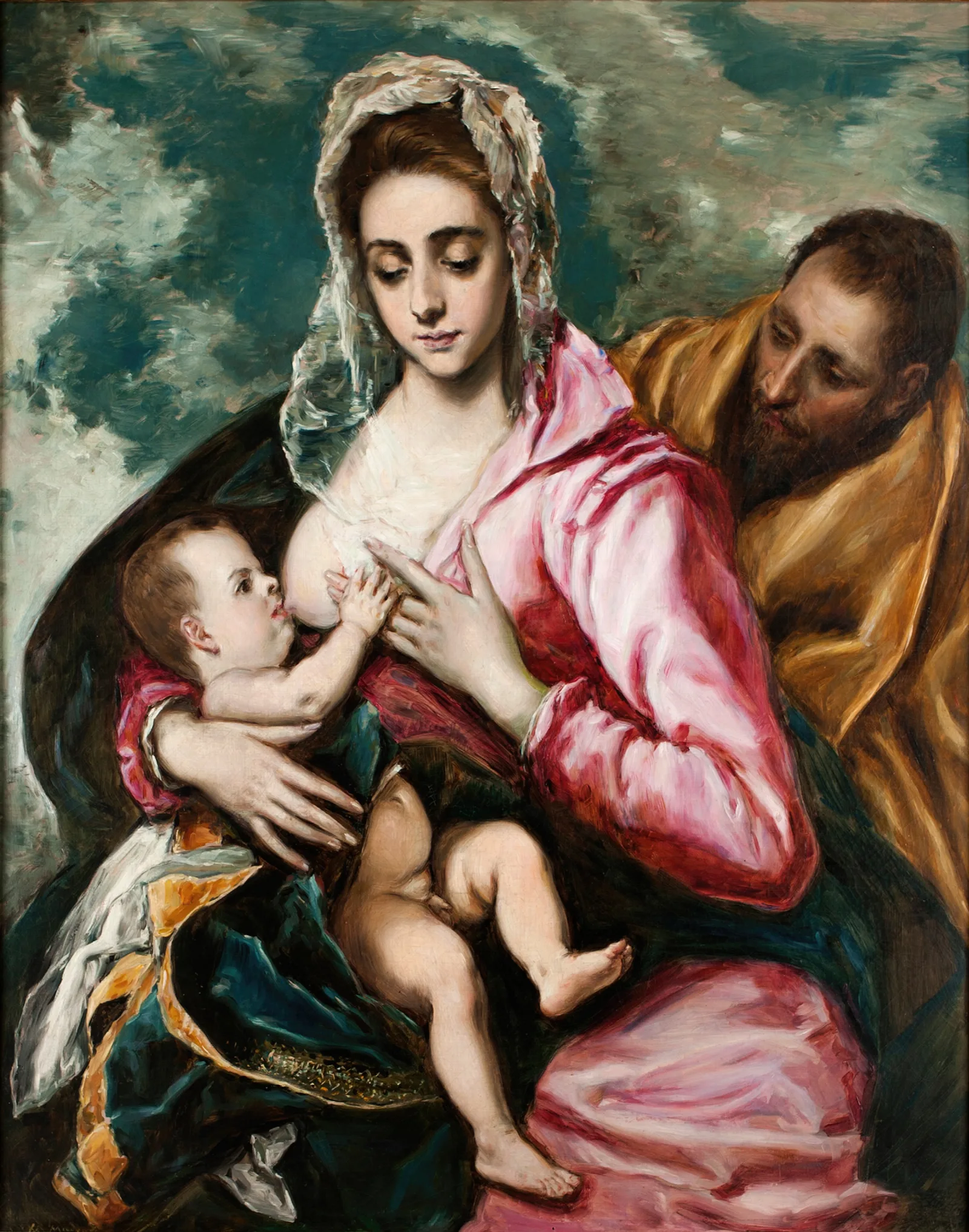 Holy Family 20 Wall Art by Raimundo de Madrazo y Garreta - Canvas Print