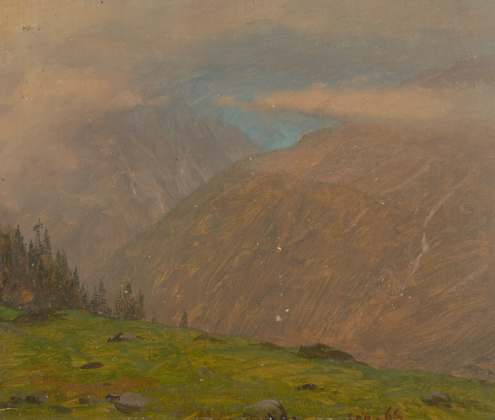 Italian Alps Wall Art by Frederic Edwin Church - Canvas Print