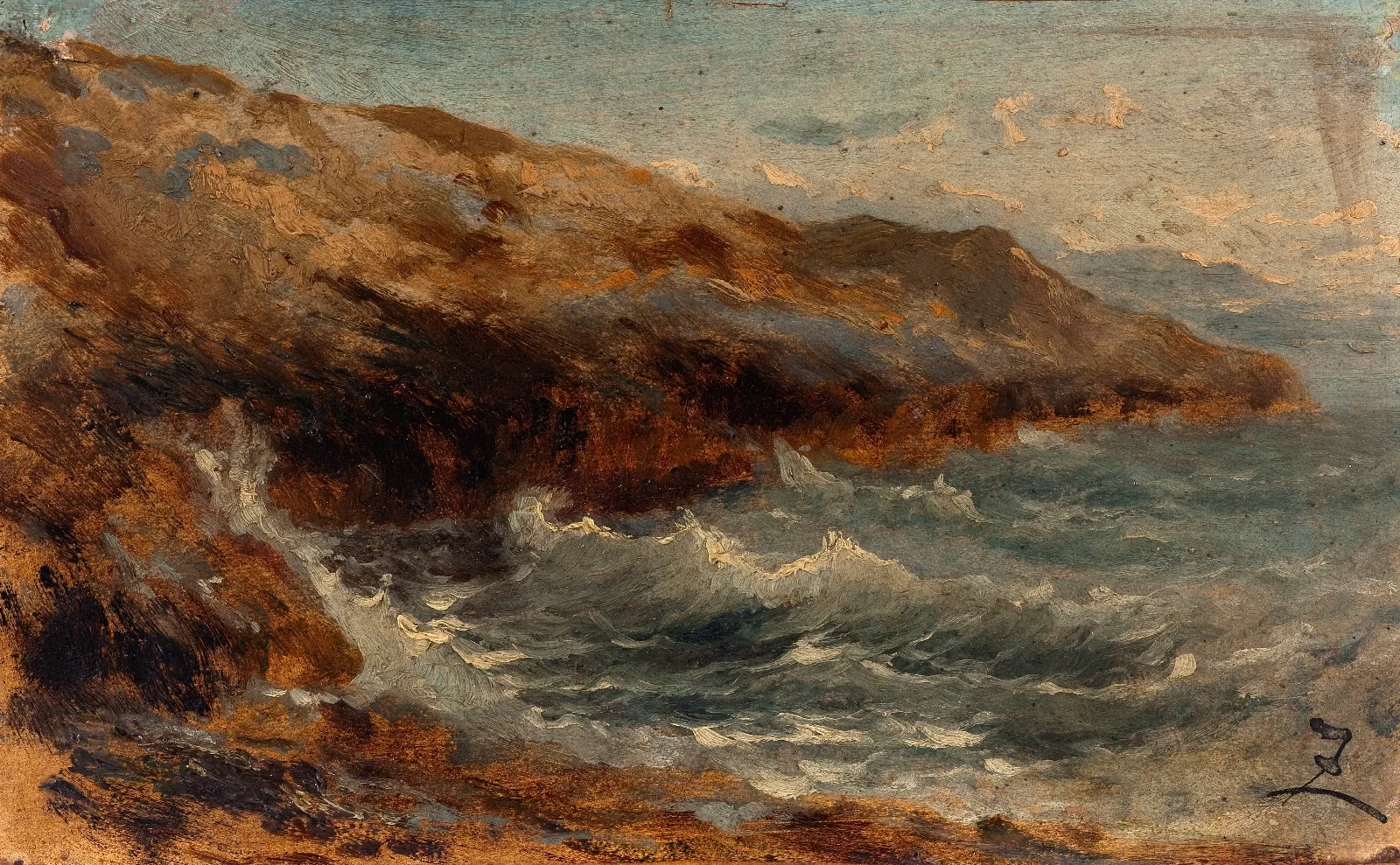 La Vague 5 Wall Art by Félix Ziem - Canvas Print