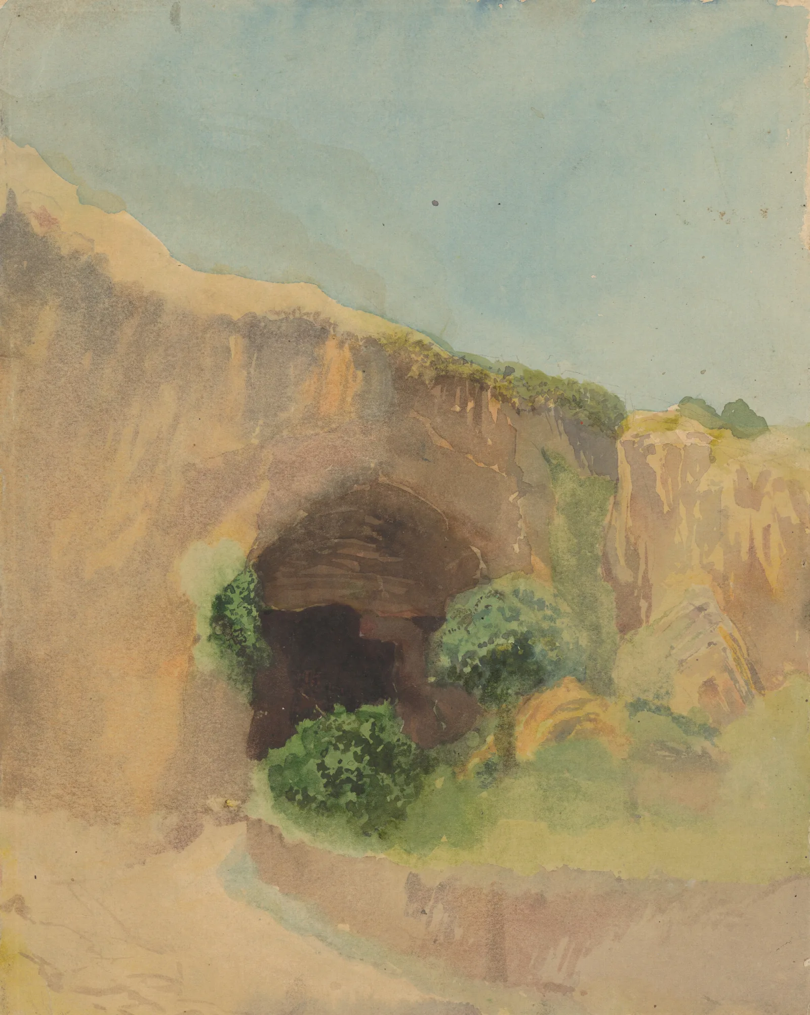 Cave Wall Art by Ladislav Mednyánszky - Canvas Print