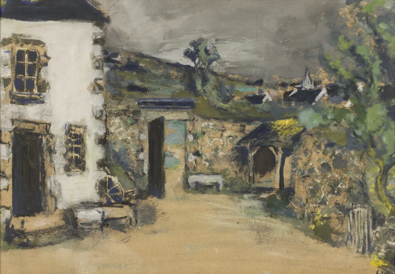 The Farmhouse 3 Wall Art by Édouard Vuillard - Canvas Print