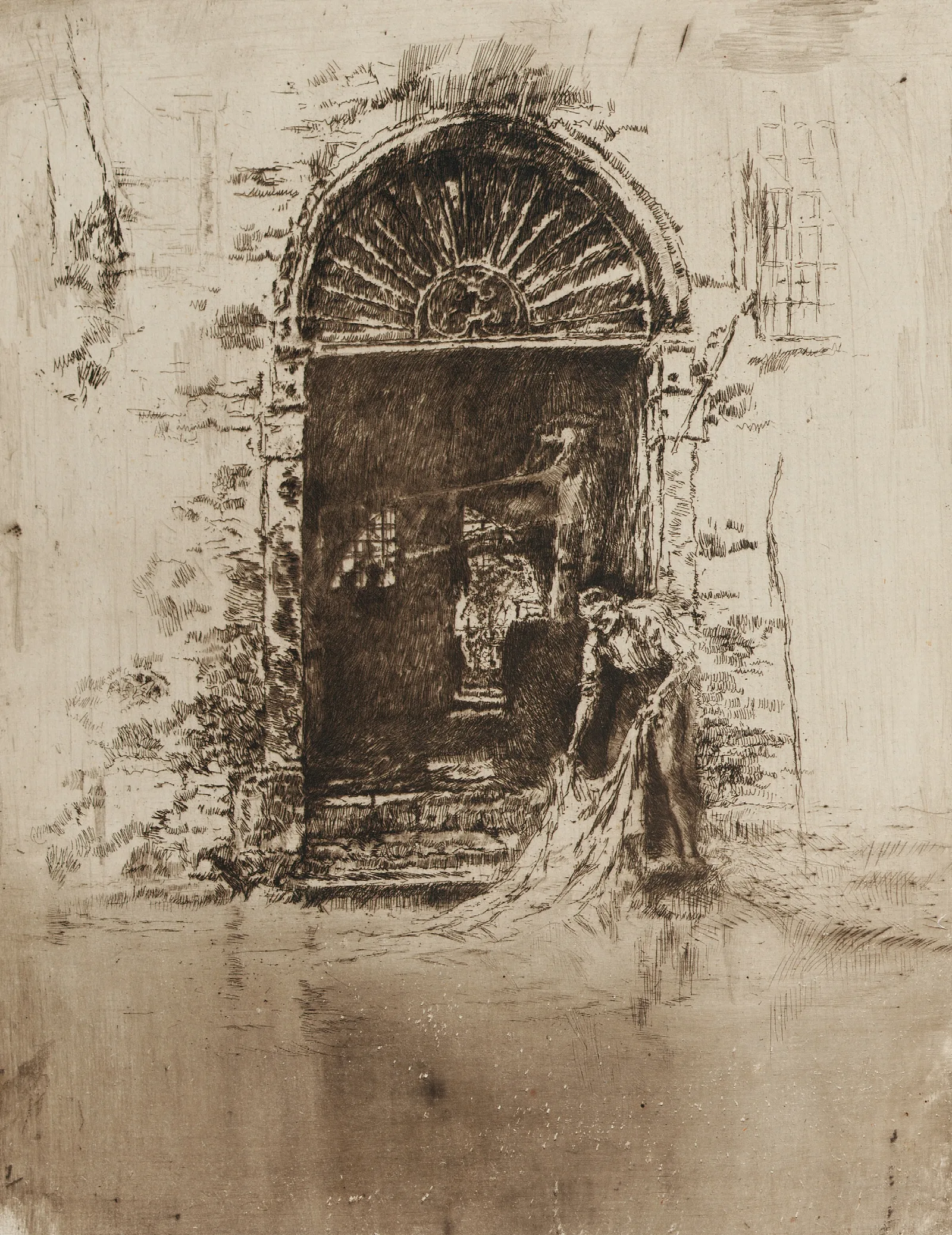 The Dyer Wall Art by James Abbott McNeill Whistler - Canvas Print