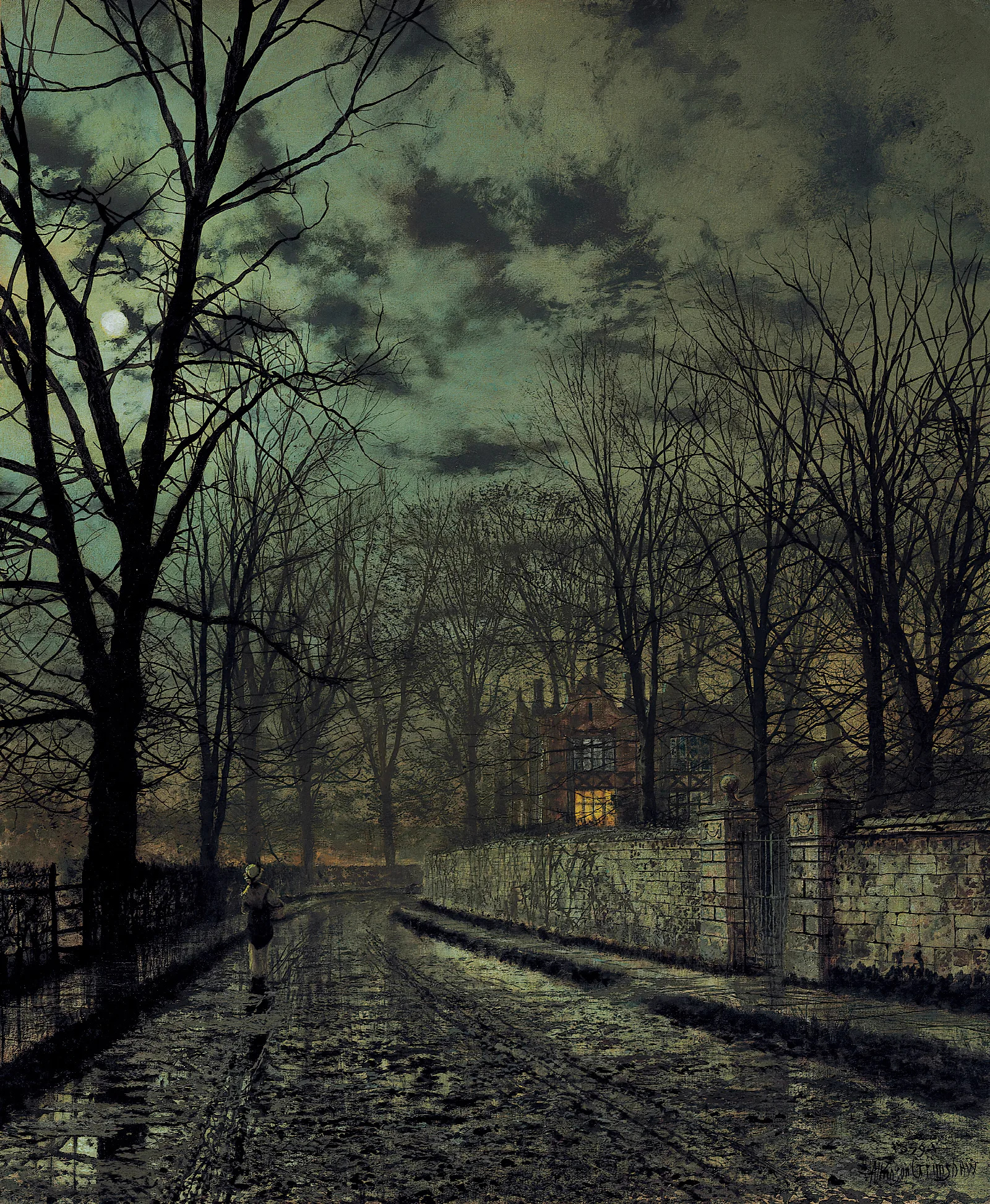 November 6 Wall Art by John Atkinson Grimshaw - Canvas Print