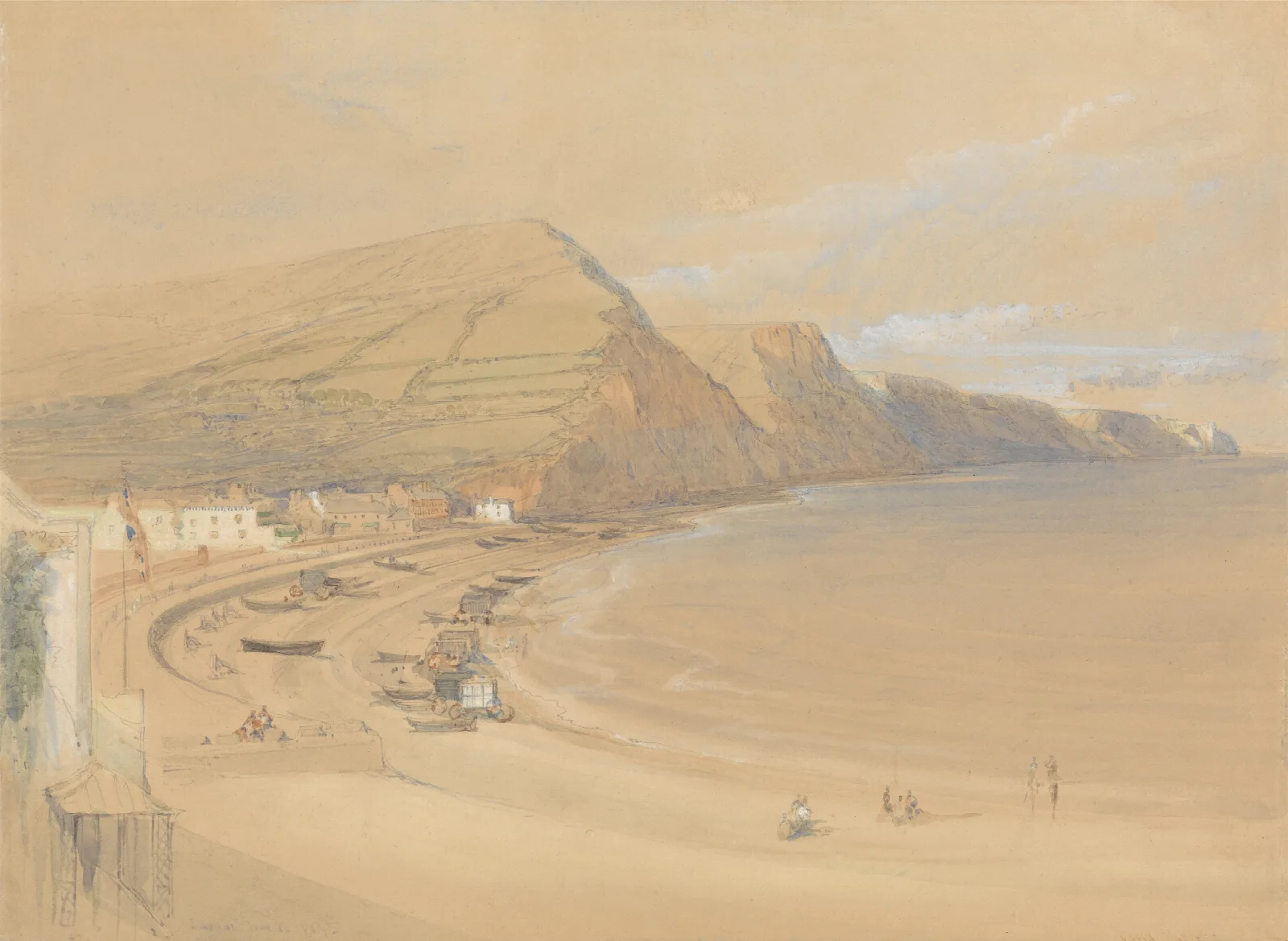 Sidmouth Wall Art by David Roberts - Canvas Print