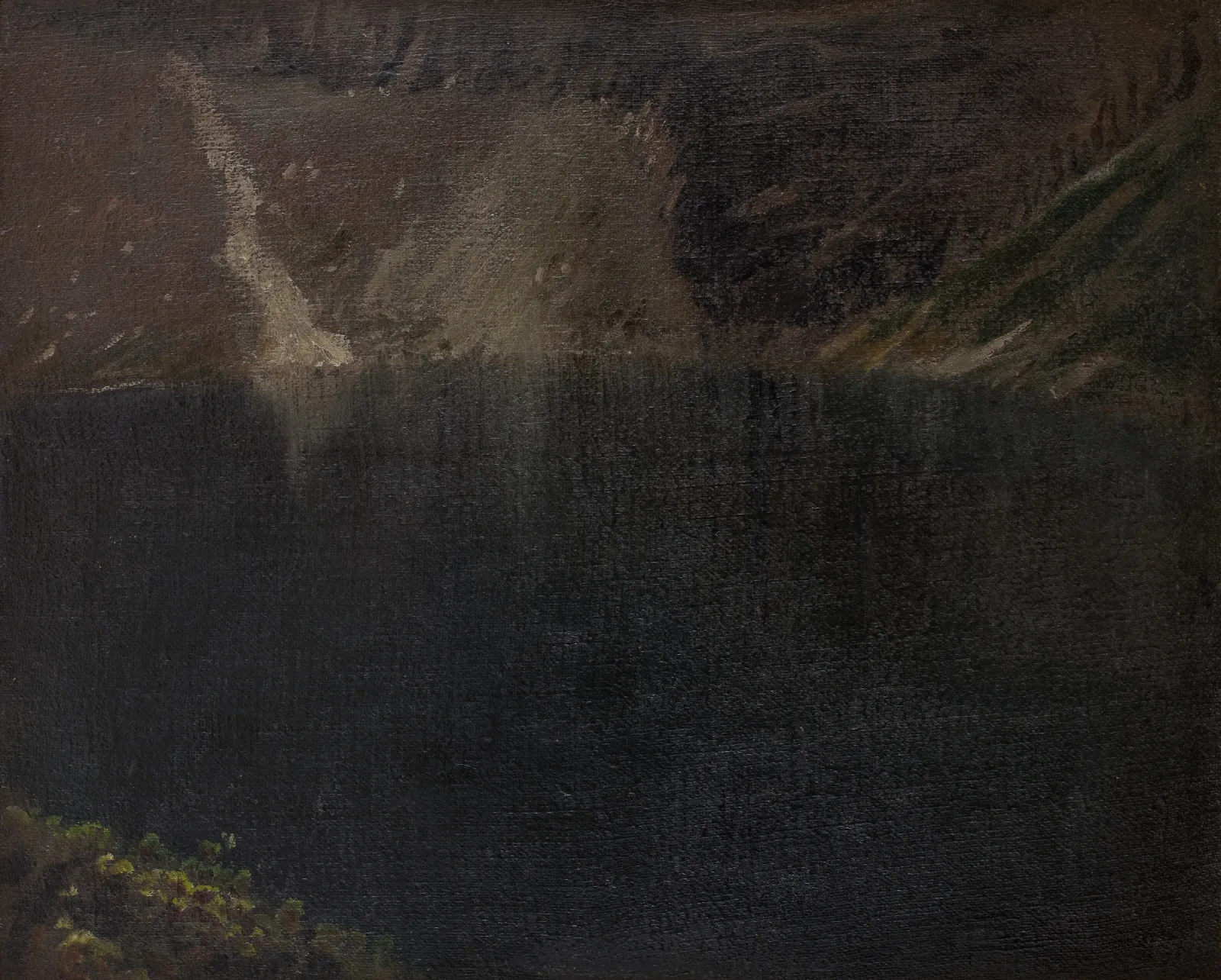 Czarny Staw Black Lake Wall Art by Leon Wyczółkowski - Canvas Print
