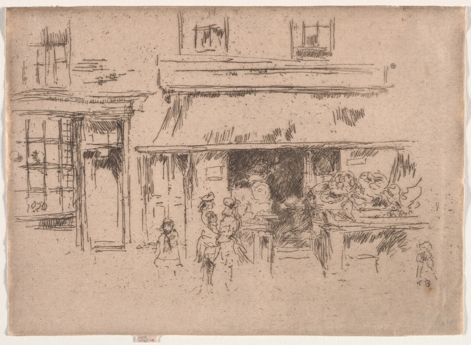 Exeter Street Wall Art by James Abbott McNeill Whistler - Canvas Print