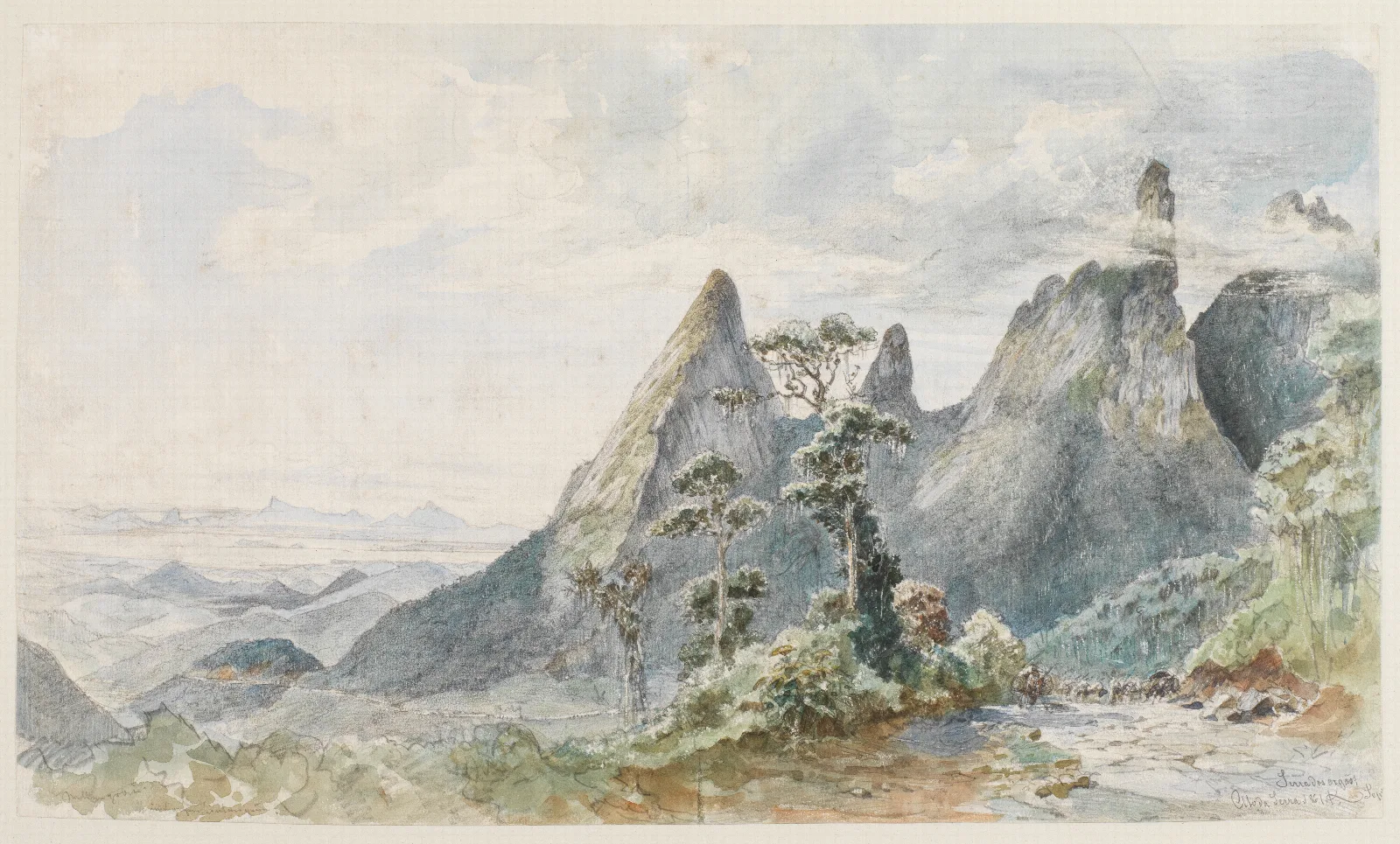 Blick Zum Orgelgebirge Wall Art by Ferdinand Keller - Canvas Print