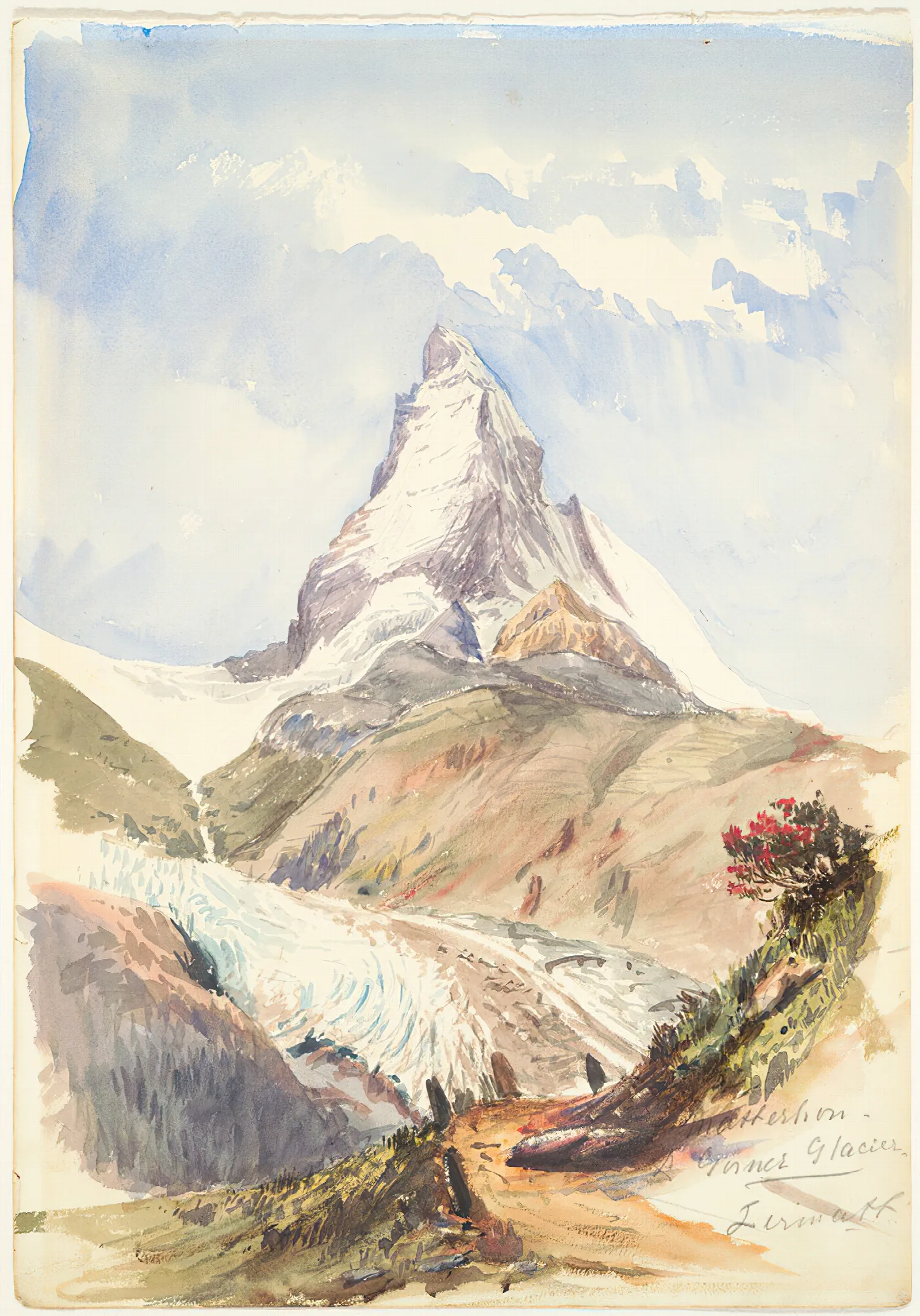 The Matterhorn 3 Wall Art by John Singer Sargent - Canvas Print