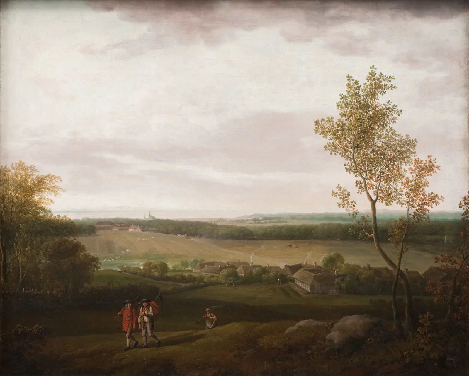 View Of The Country Near Jaegerspris Wall Art by Jens Juel - Canvas Print