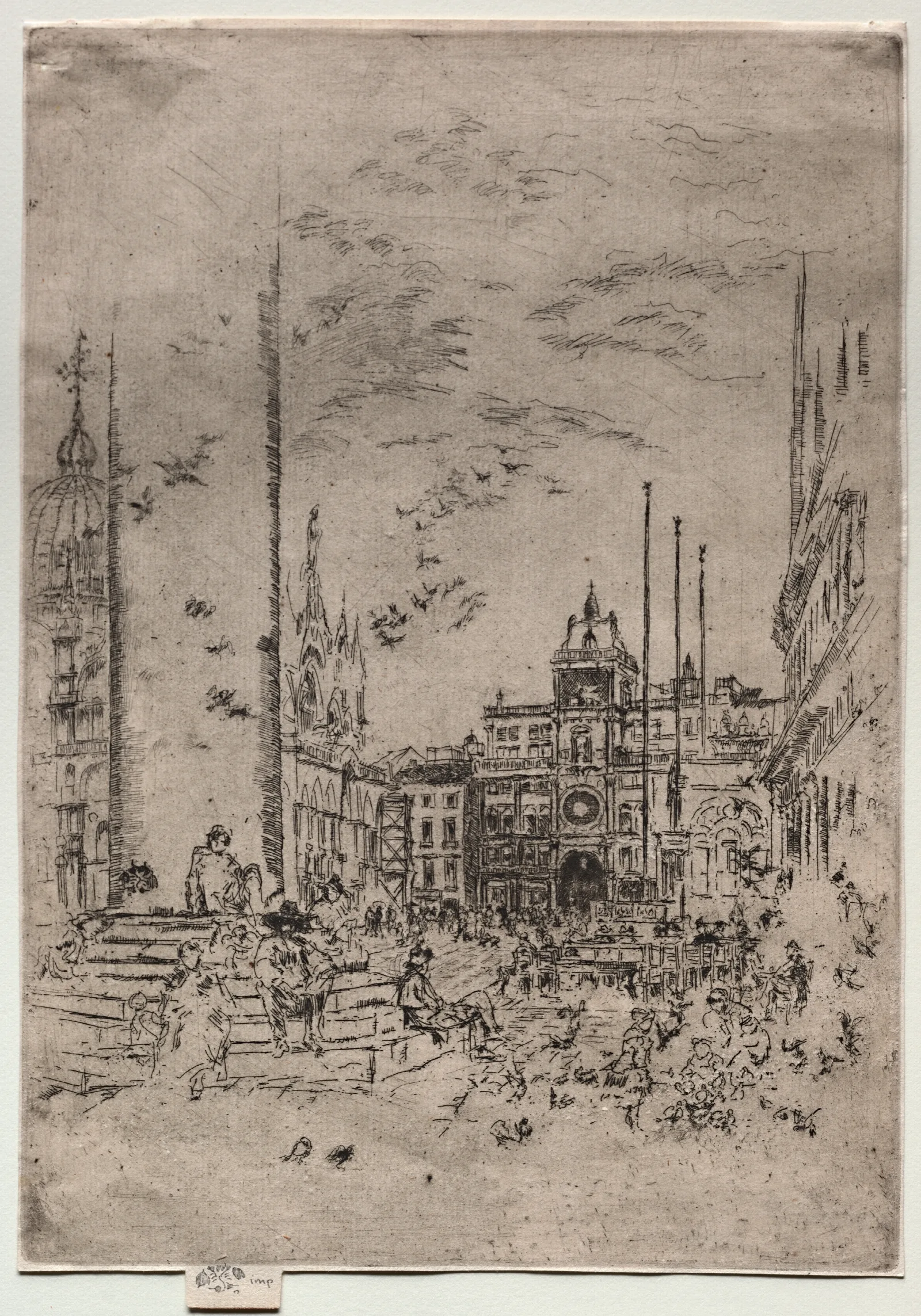 The Piazzetta 3 Wall Art by James Abbott McNeill Whistler - Canvas Print