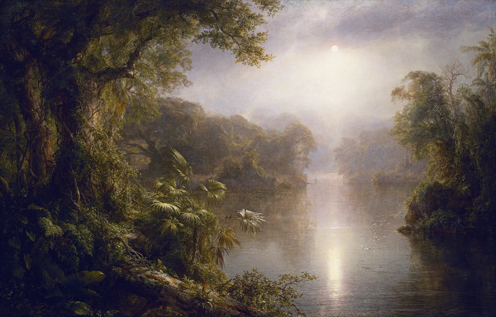 El Rio De Luz The River Of Light Wall Art by Frederic Edwin Church - Canvas Print