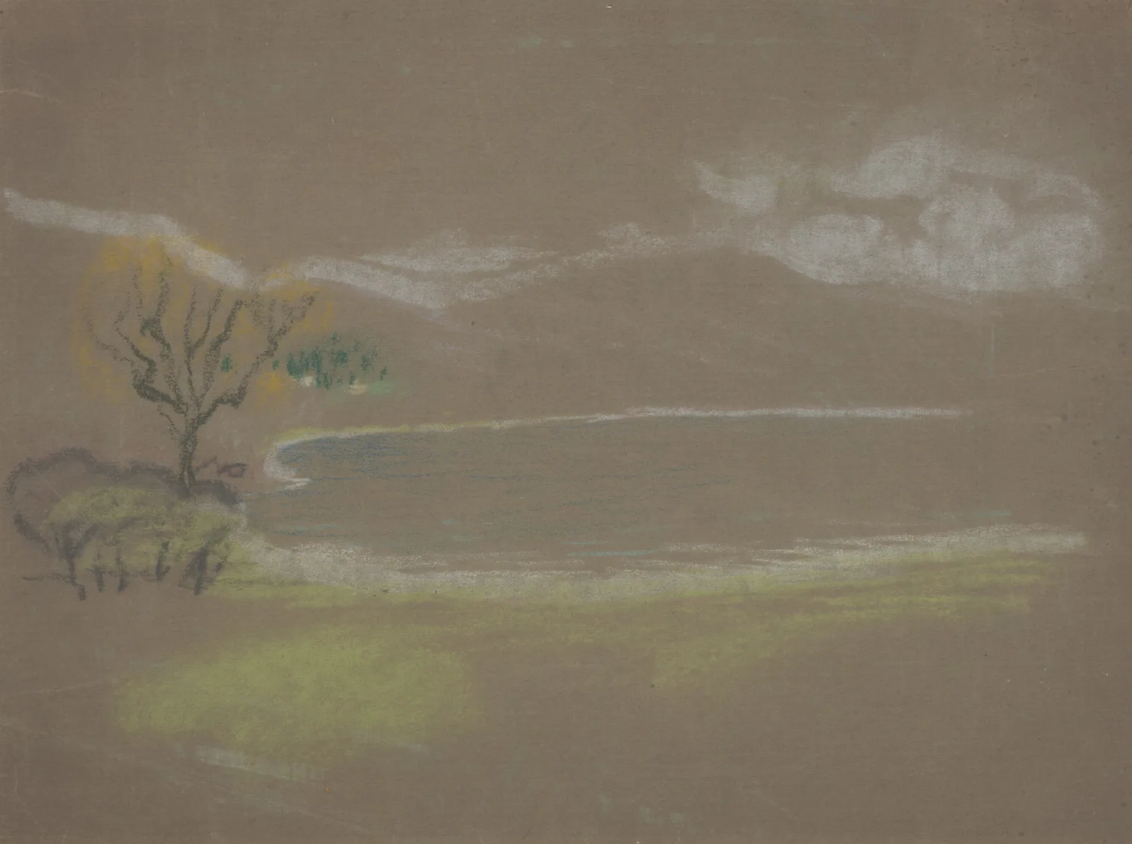 The Lake 3 Wall Art by Arthur Bowen Davies - Canvas Print