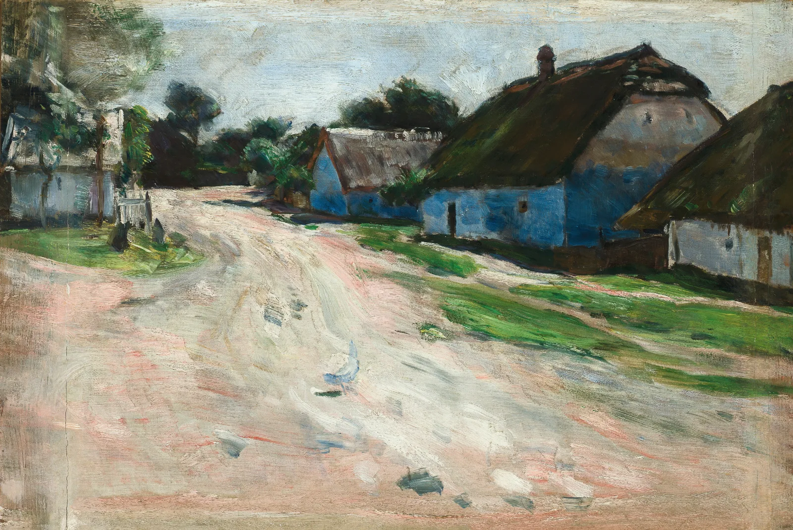 Road At Bronowice Wall Art by Aleksander Gierymski - Canvas Print