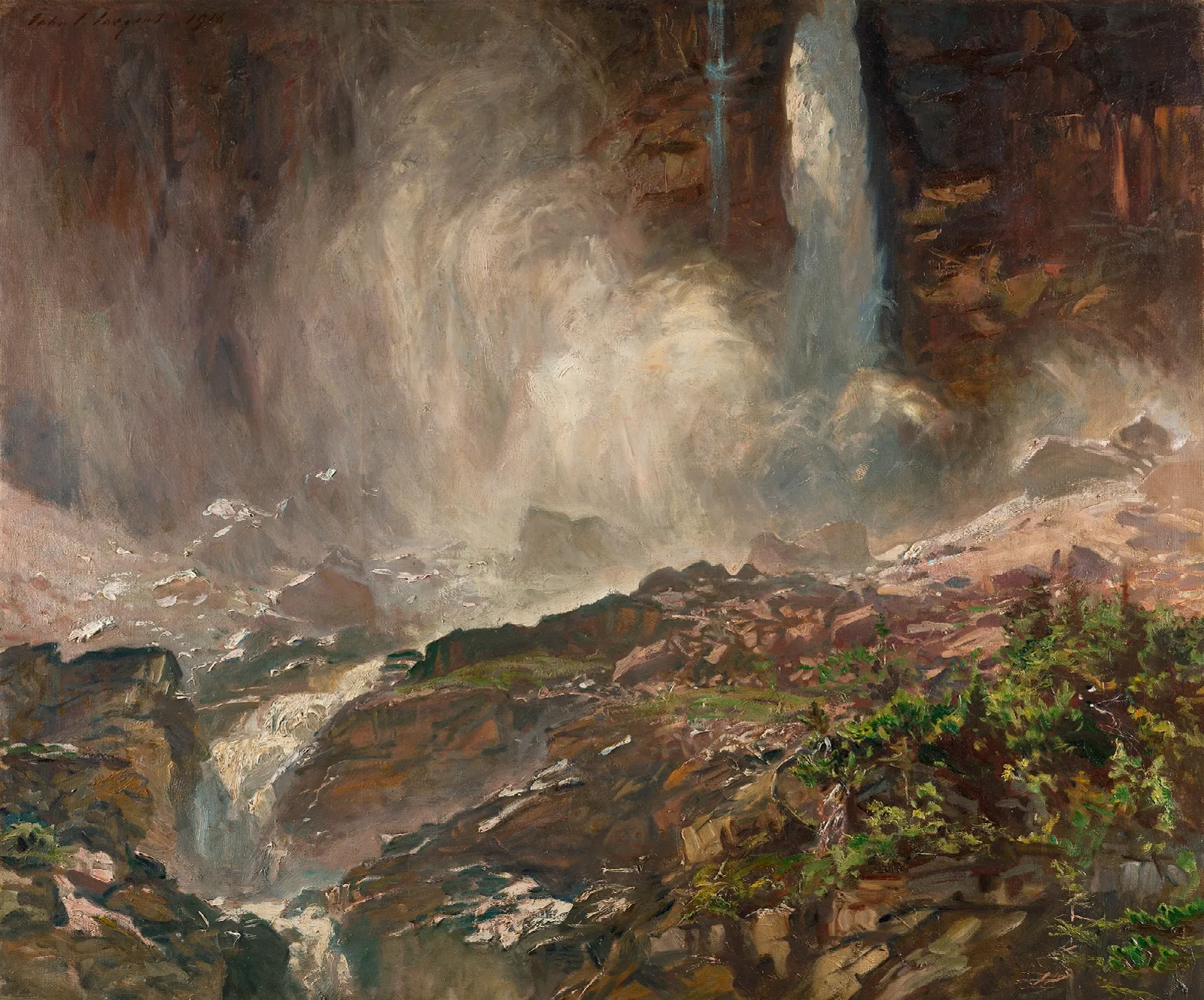 Yoho Falls Wall Art by John Singer Sargent - Canvas Print