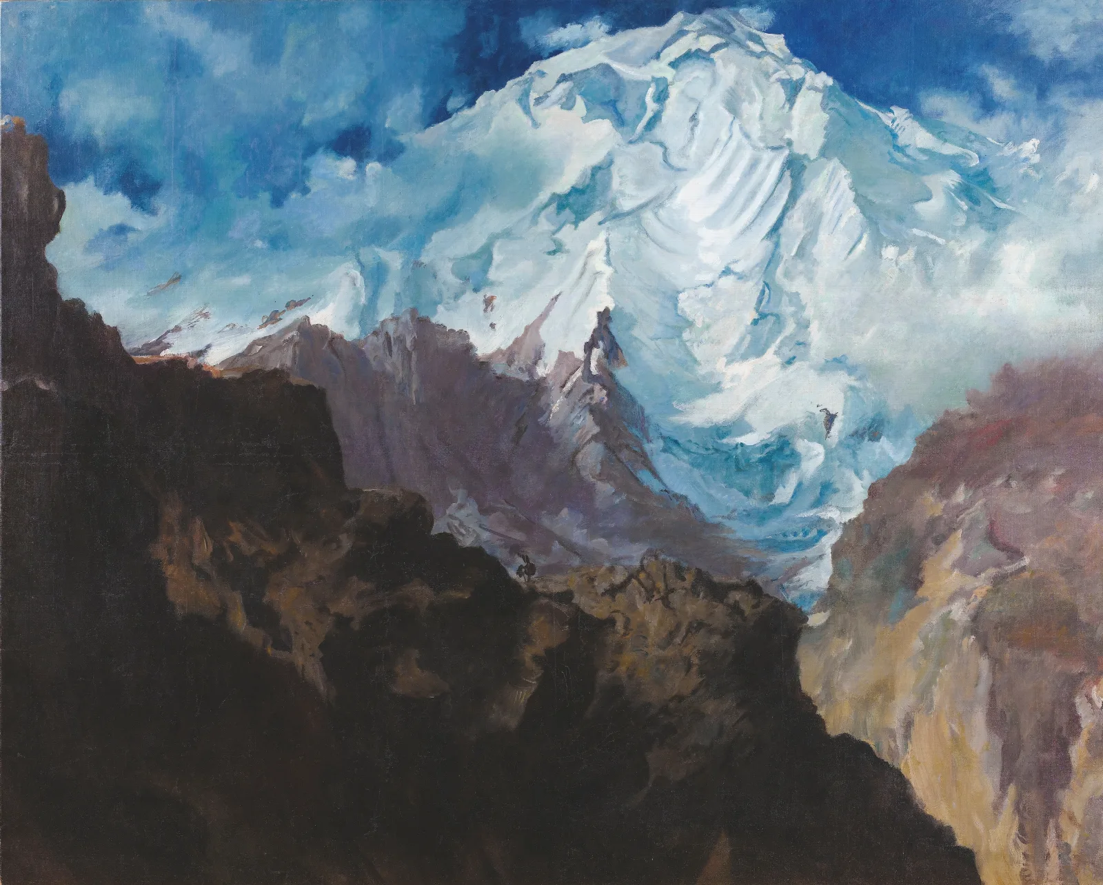 Mount Rakaposhi Wall Art by Alexandre Jacovleff - Canvas Print