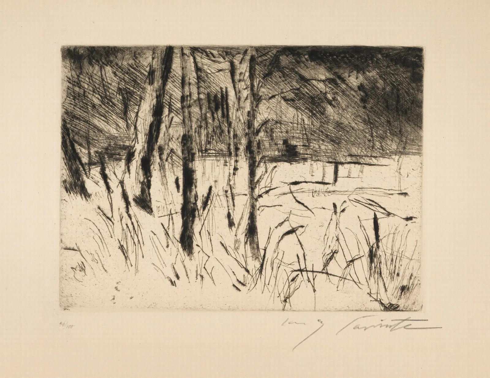 Tiergarten Im Januar Wall Art by Lovis Corinth - Canvas Print