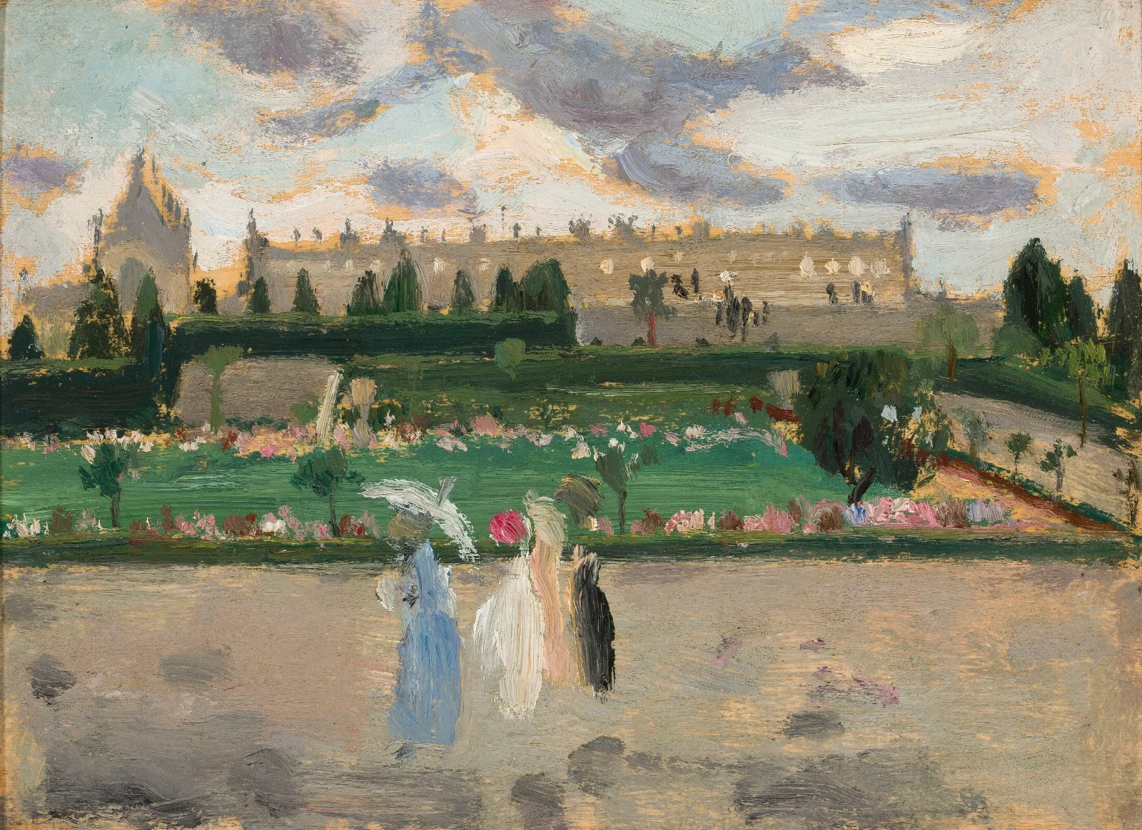 Pejzaz Miejski Esplanade Des Invalides Wall Art by Tadeusz Makowski - Canvas Print