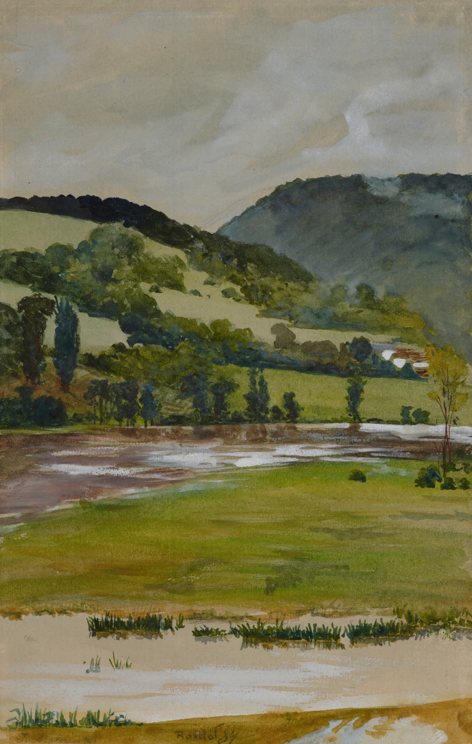 Spring Landscape From Rozdol Wall Art by Jacek Malczewski - Canvas Print
