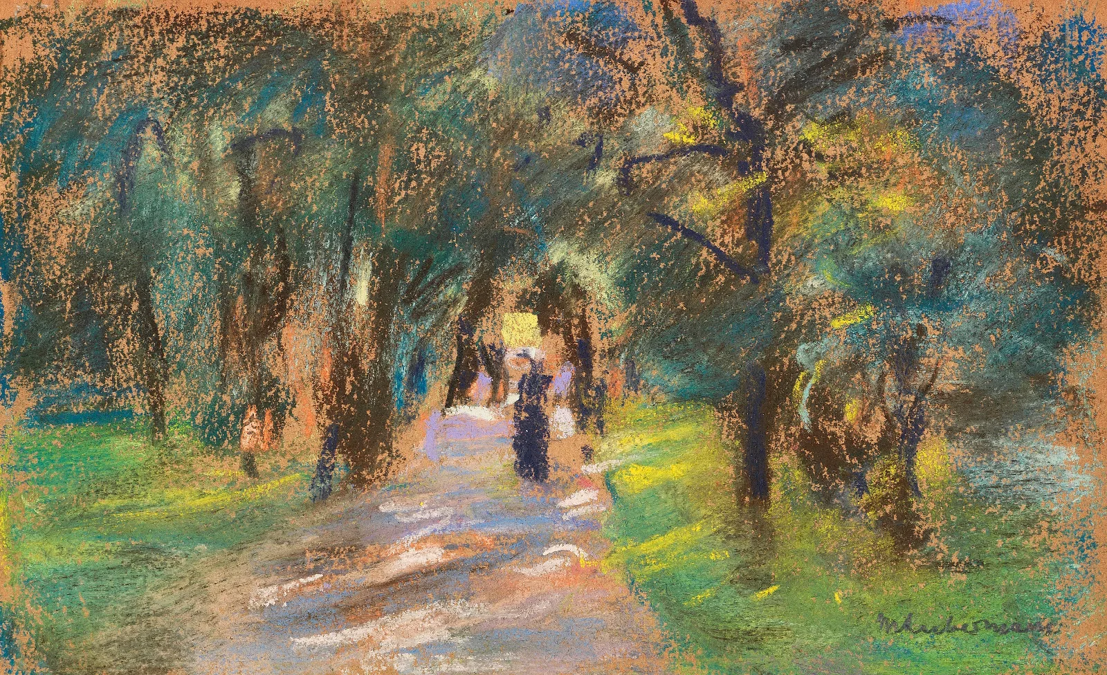 Sommerliche Allee Wall Art by Max Liebermann - Canvas Print