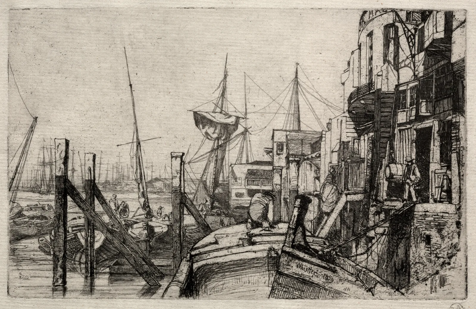 The Limehouse Wall Art by James Abbott McNeill Whistler - Canvas Print