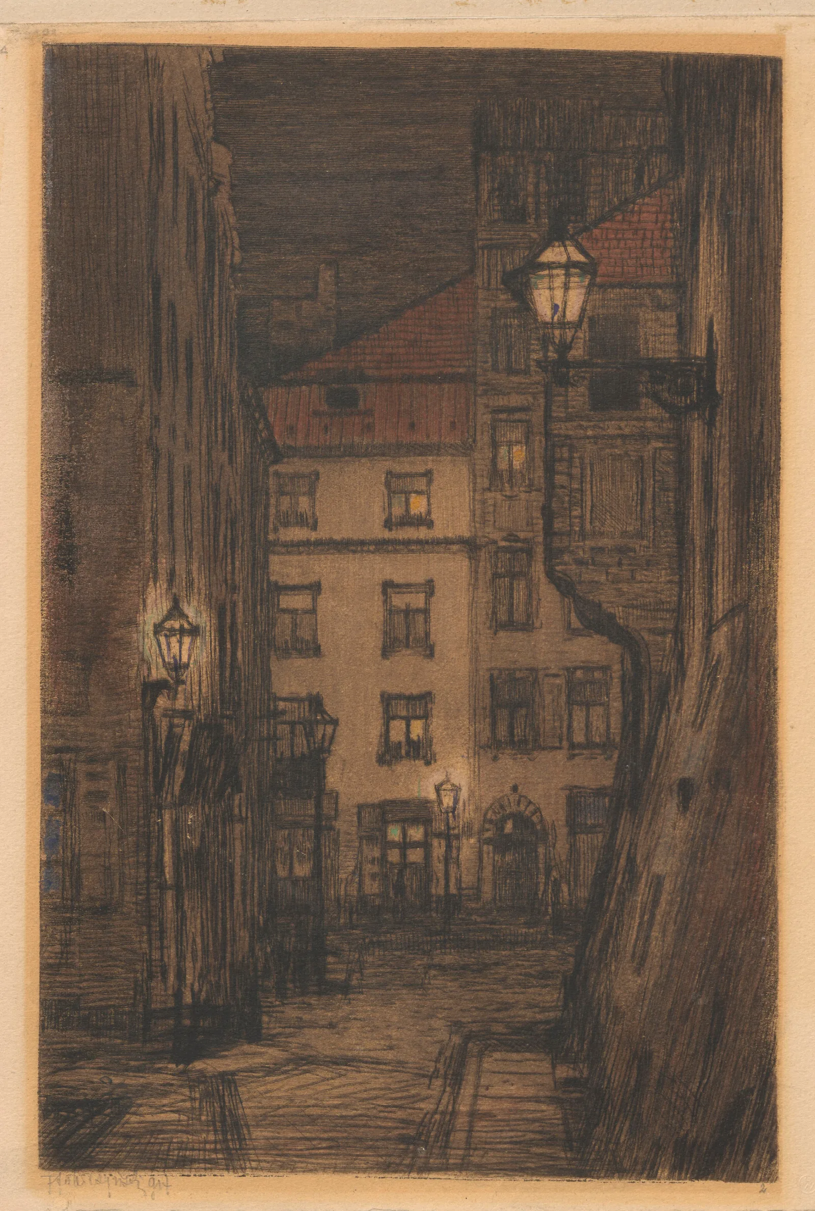 View Of The Market Square From Waski Dunaj Street Wall Art by Feliks Jabłczyński - Canvas Print