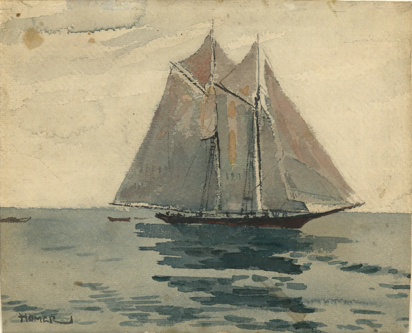 Gloucester Schooner Wall Art by Winslow Homer - Canvas Print