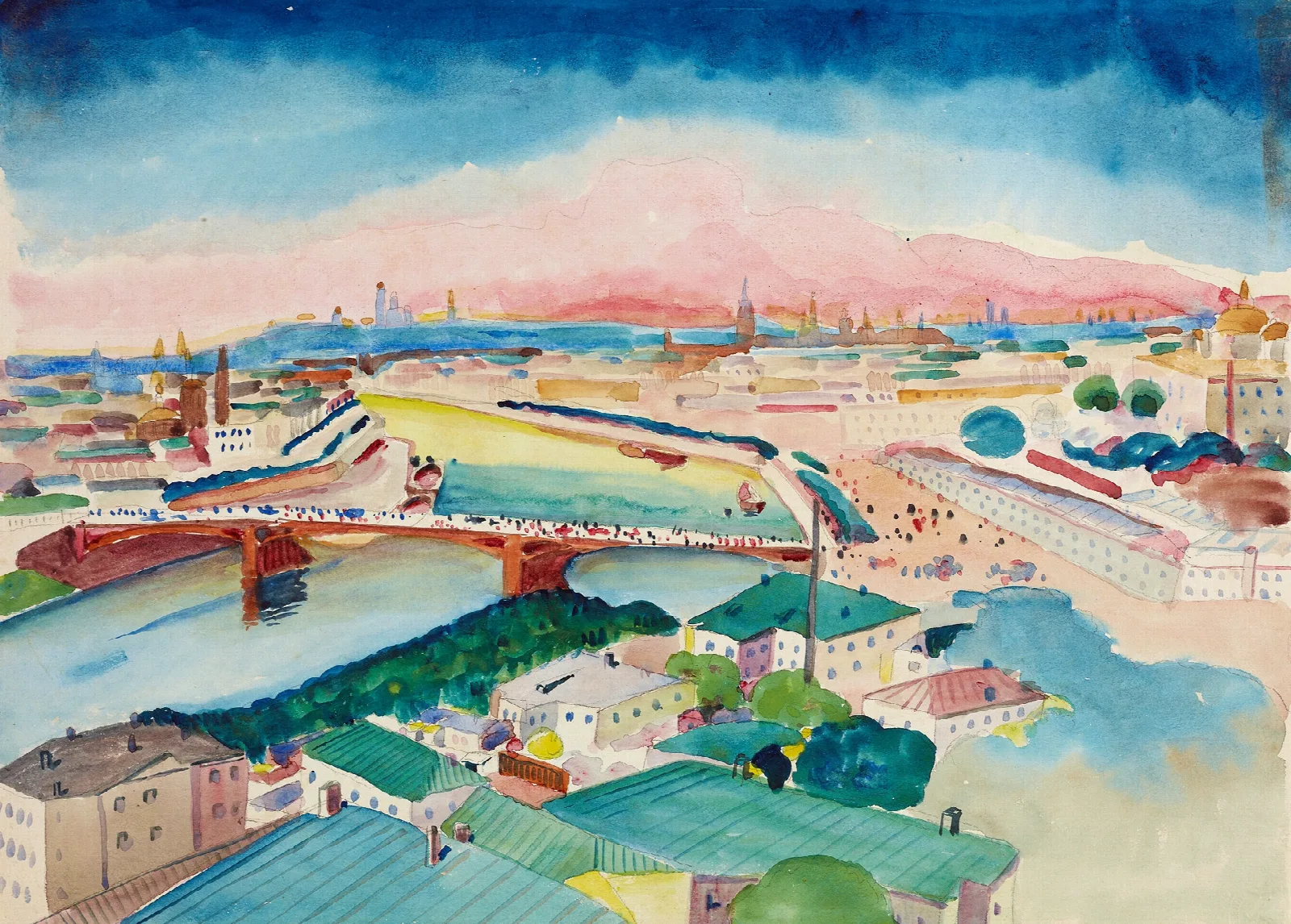 Blick Auf Moskau Wall Art by Wassily Kandinsky - Canvas Print