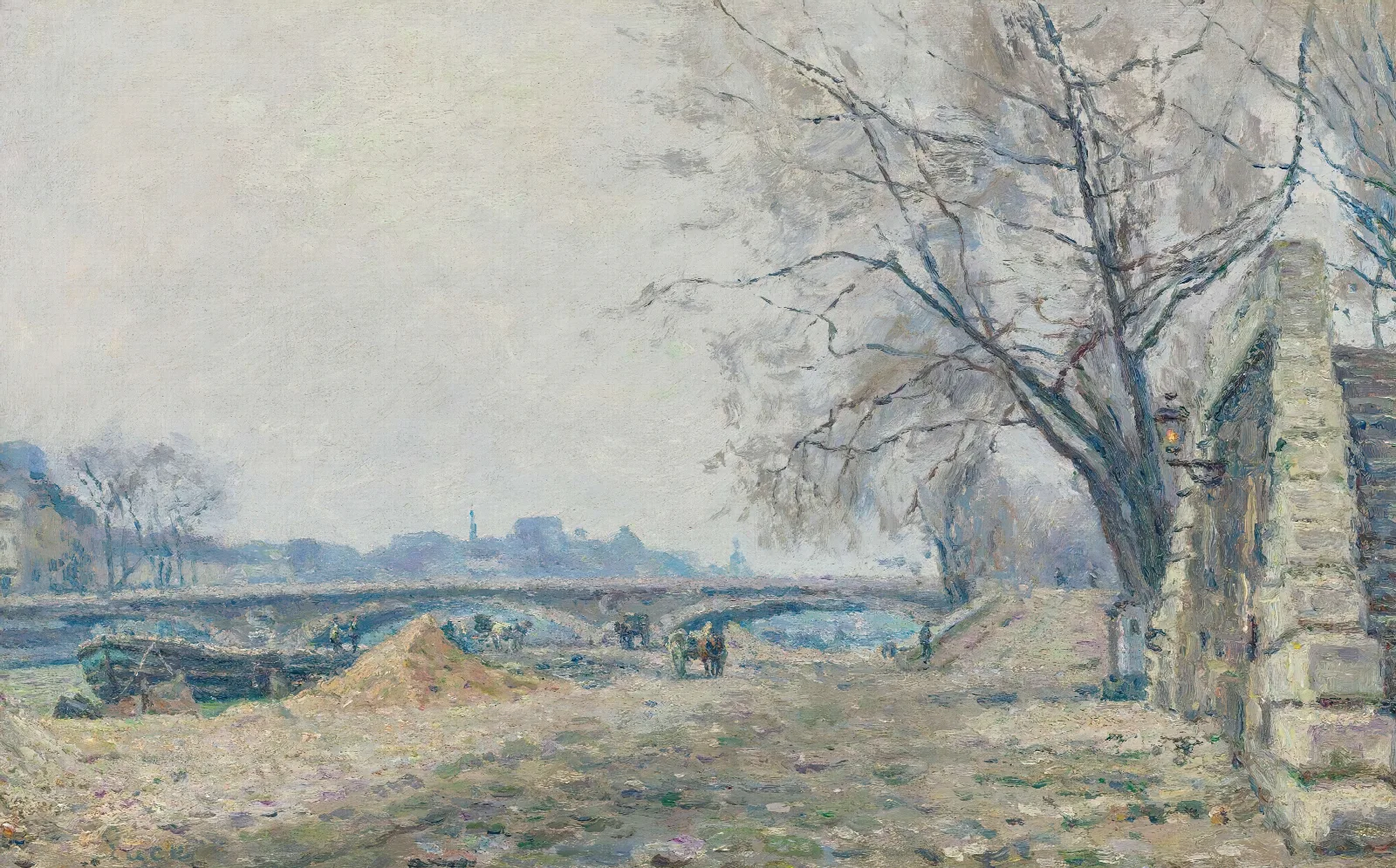 Le Pont De Solferino Wall Art by Maximilien Luce - Canvas Print