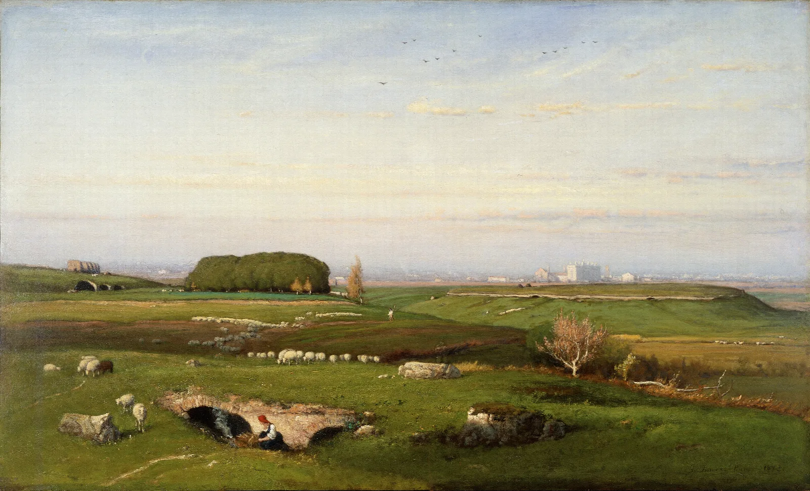 In The Roman Campagna Wall Art by George Inness - Canvas Print