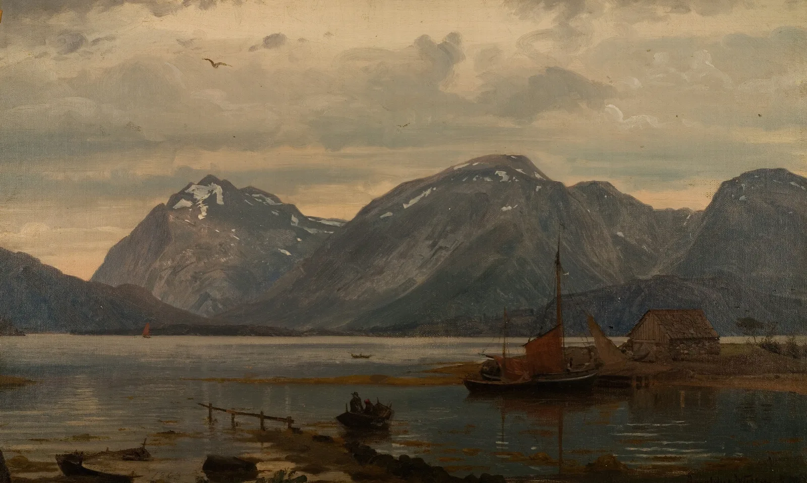 Fra Englafjellene Hardanger Wall Art by Amaldus Nielsen - Canvas Print