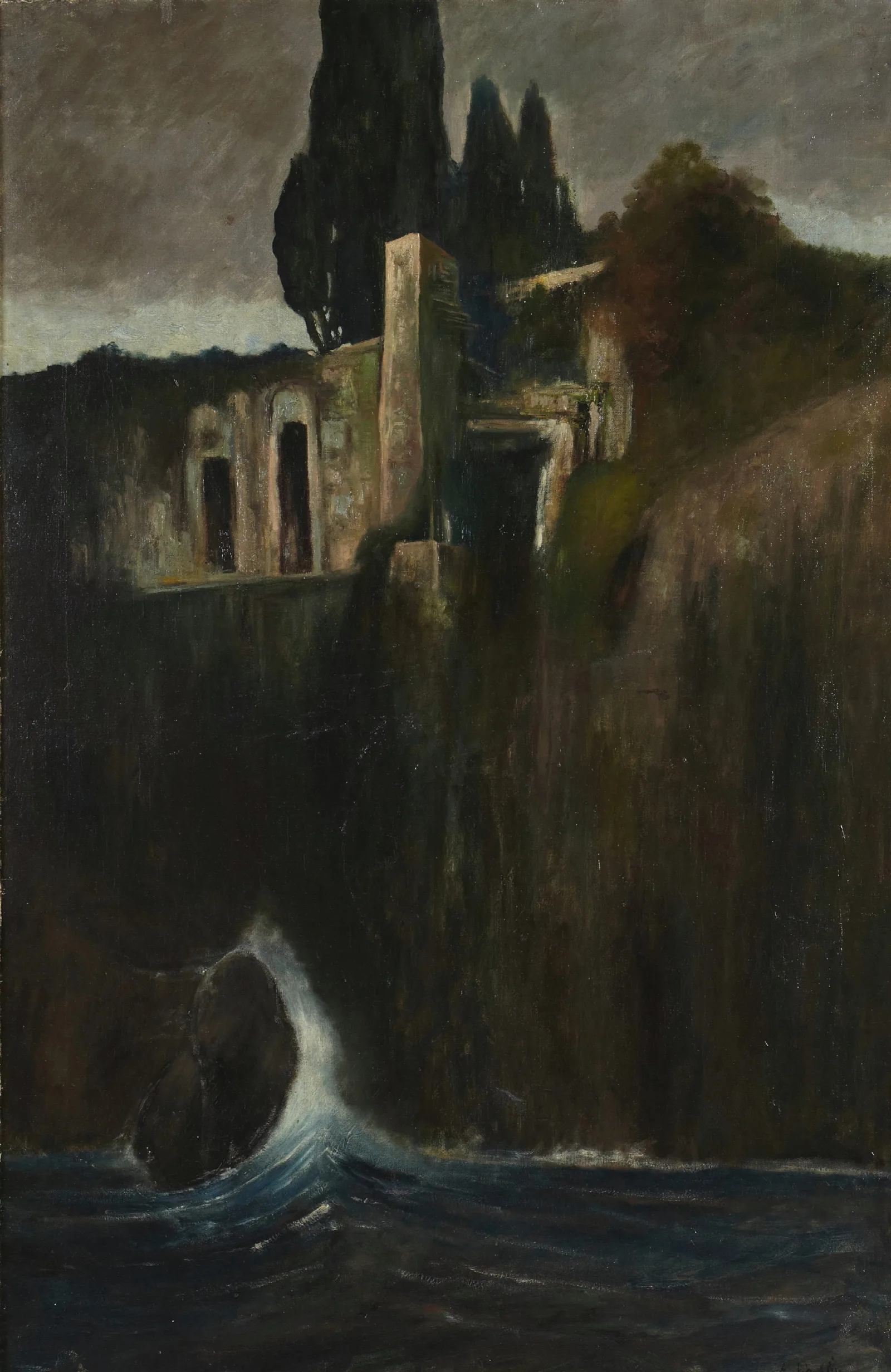 Landscape 162 Wall Art by Arnold Böcklin - Canvas Print