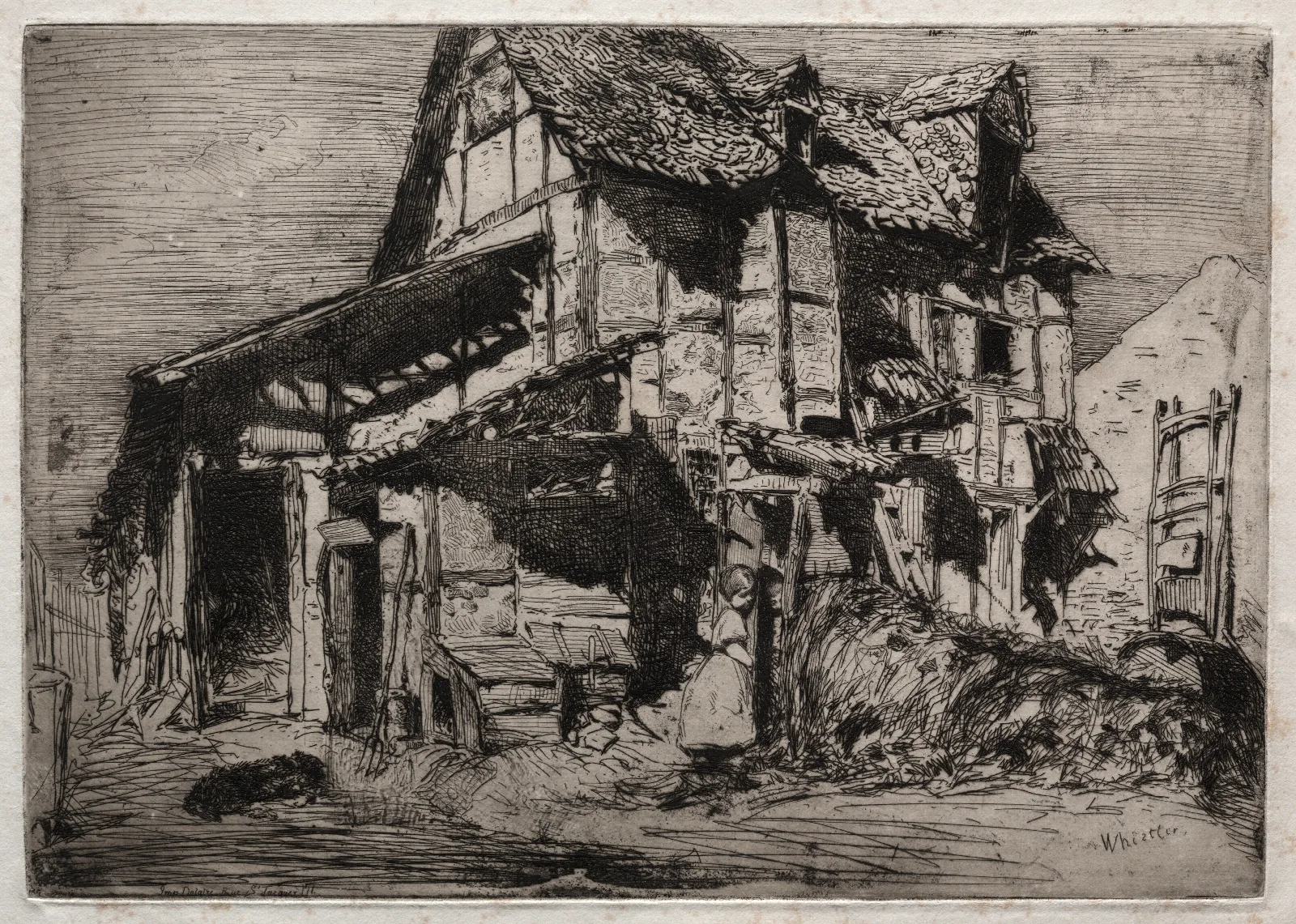 The Unsafe Tenement 2 Wall Art by James Abbott McNeill Whistler - Canvas Print