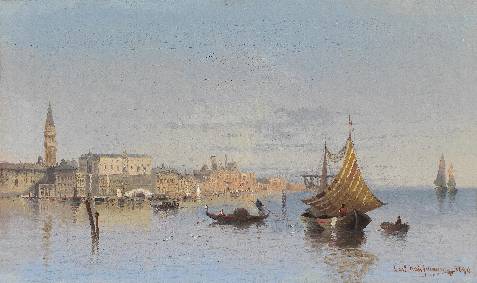 Blick Auf Venedig Wall Art by Karl Kaufmann - Canvas Print