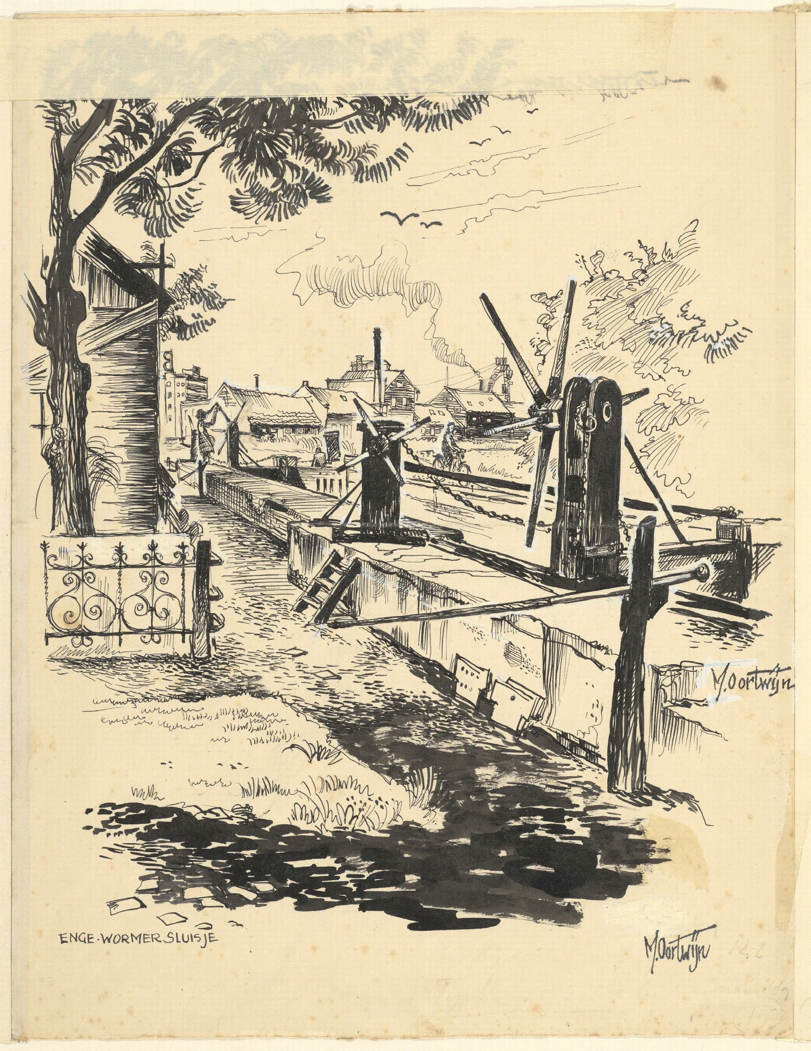 Het Enge Wormer Sluis Te Wall Art by Maarten Oortwijn - Canvas Print