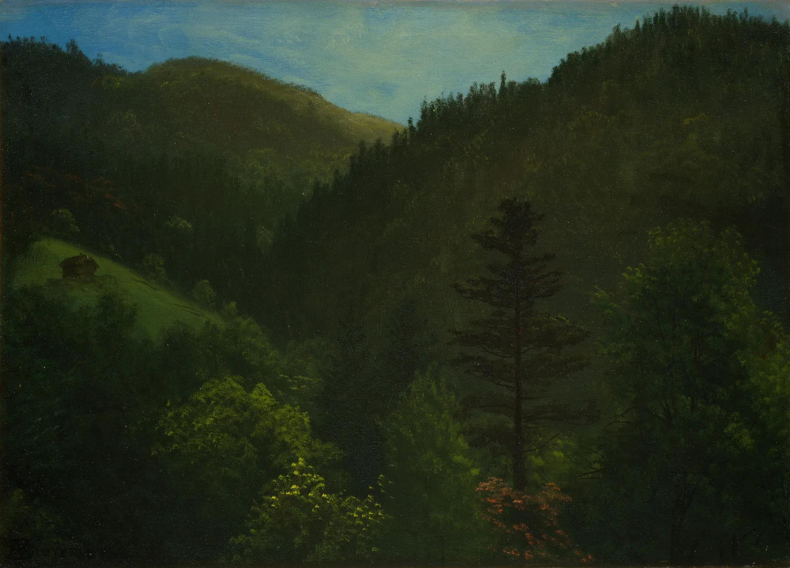 Wooded Landscape 15 Wall Art by Albert Bierstadt - Canvas Print